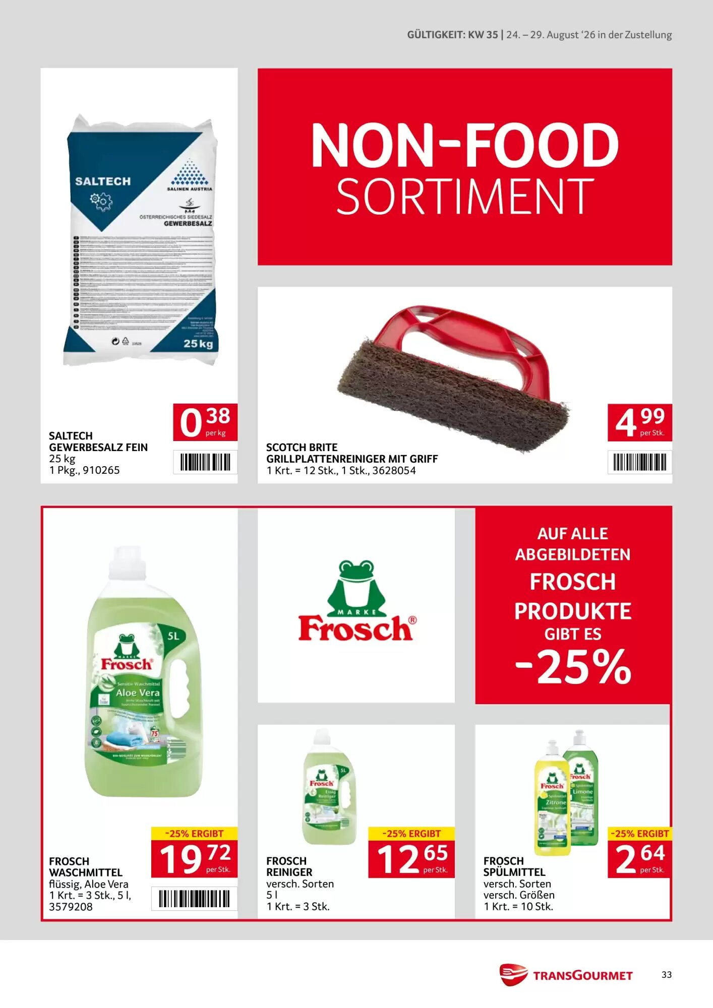 Transgourmet Flugblatt (ab 24.08.2026) - Angebote und Prospekt - Seite 33