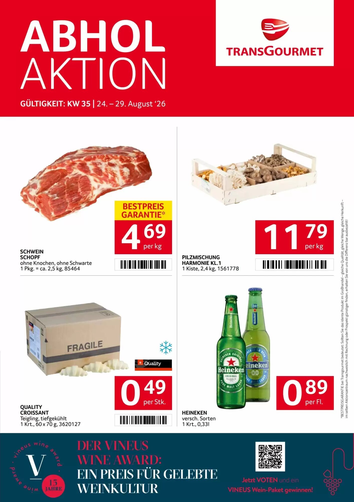 Transgourmet Flugblatt (ab 24.08.2026) - Angebote und Prospekt - Seite 1