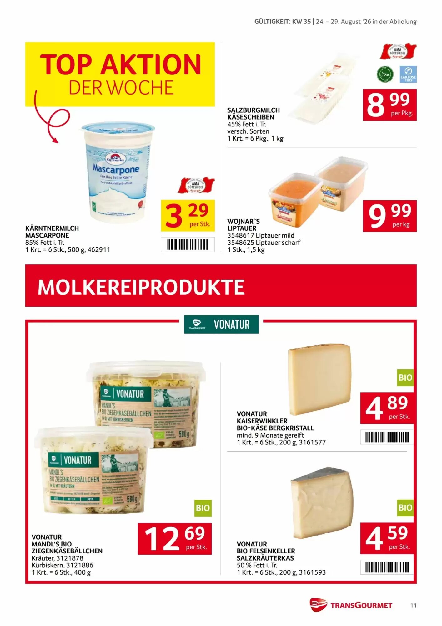 Transgourmet Flugblatt (ab 24.08.2026) - Angebote und Prospekt - Seite 11