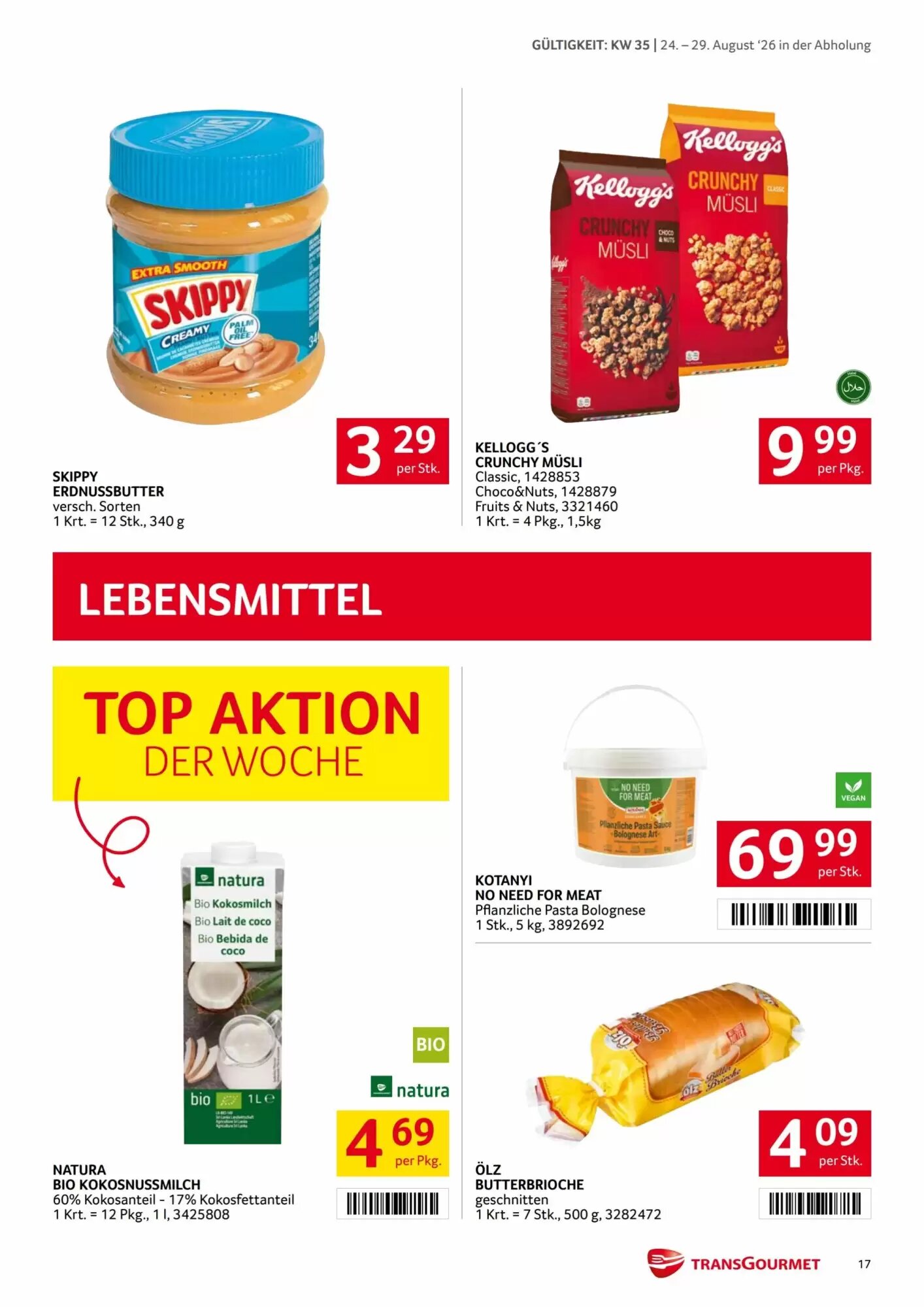 Transgourmet Flugblatt (ab 24.08.2026) - Angebote und Prospekt - Seite 17