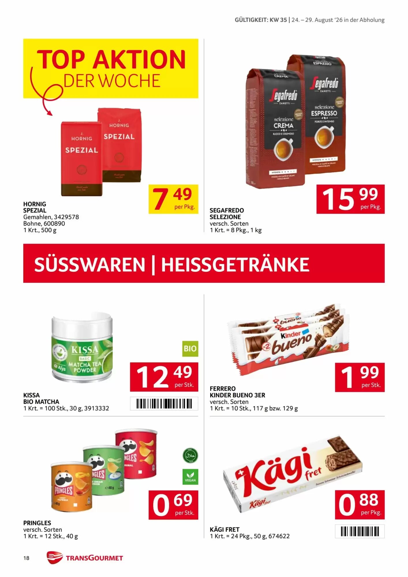 Transgourmet Flugblatt (ab 24.08.2026) - Angebote und Prospekt - Seite 18