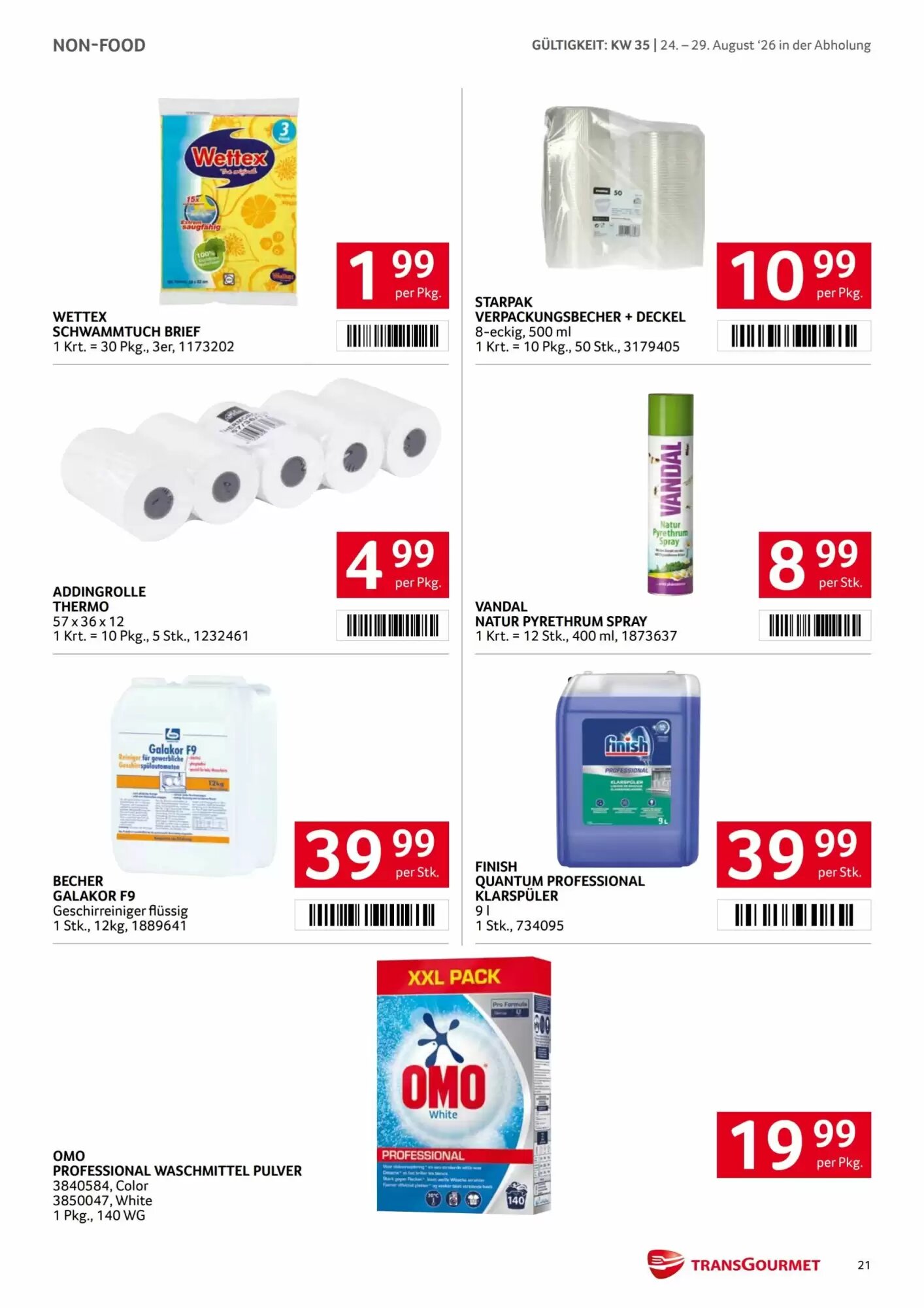 Transgourmet Flugblatt (ab 24.08.2026) - Angebote und Prospekt - Seite 21