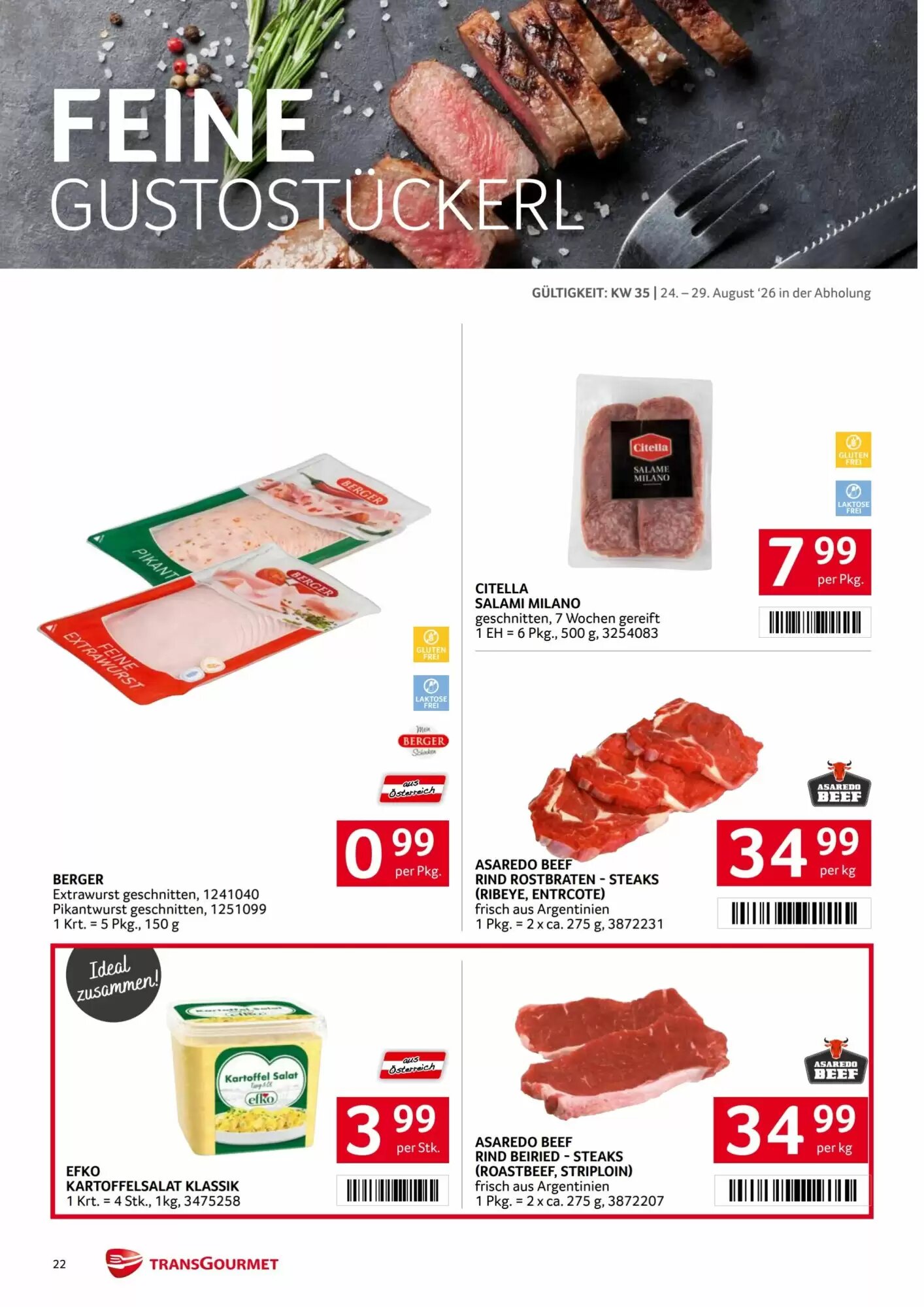 Transgourmet Flugblatt (ab 24.08.2026) - Angebote und Prospekt - Seite 22