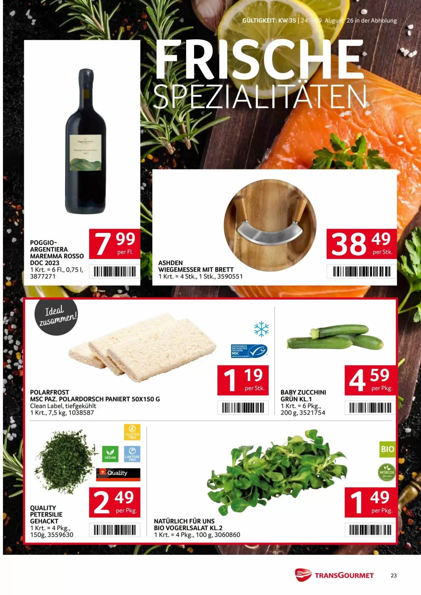 Transgourmet Flugblatt (ab 24.08.2026) - Angebote und Prospekt - Seite 23