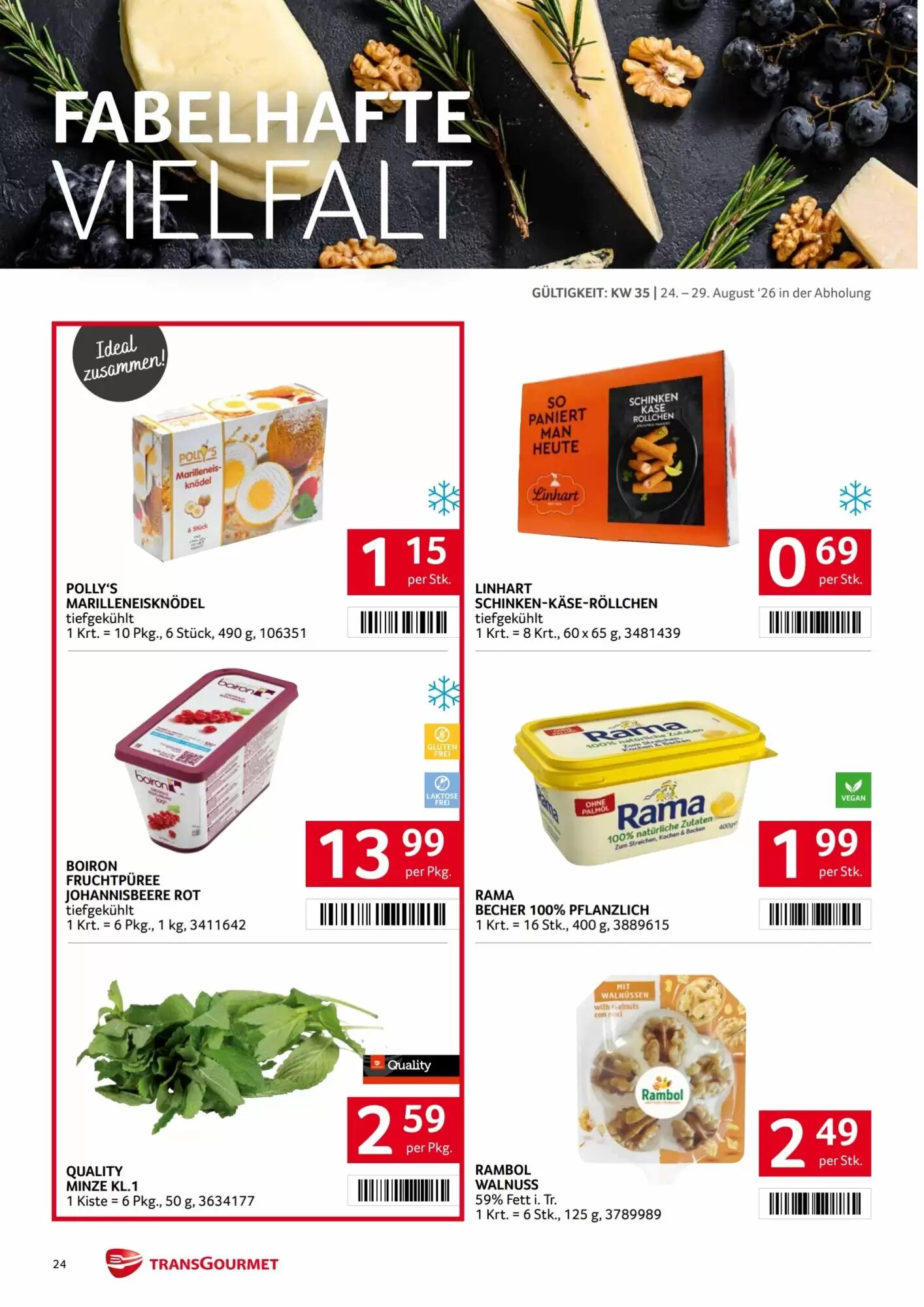 Transgourmet Flugblatt (ab 24.08.2026) - Angebote und Prospekt - Seite 24