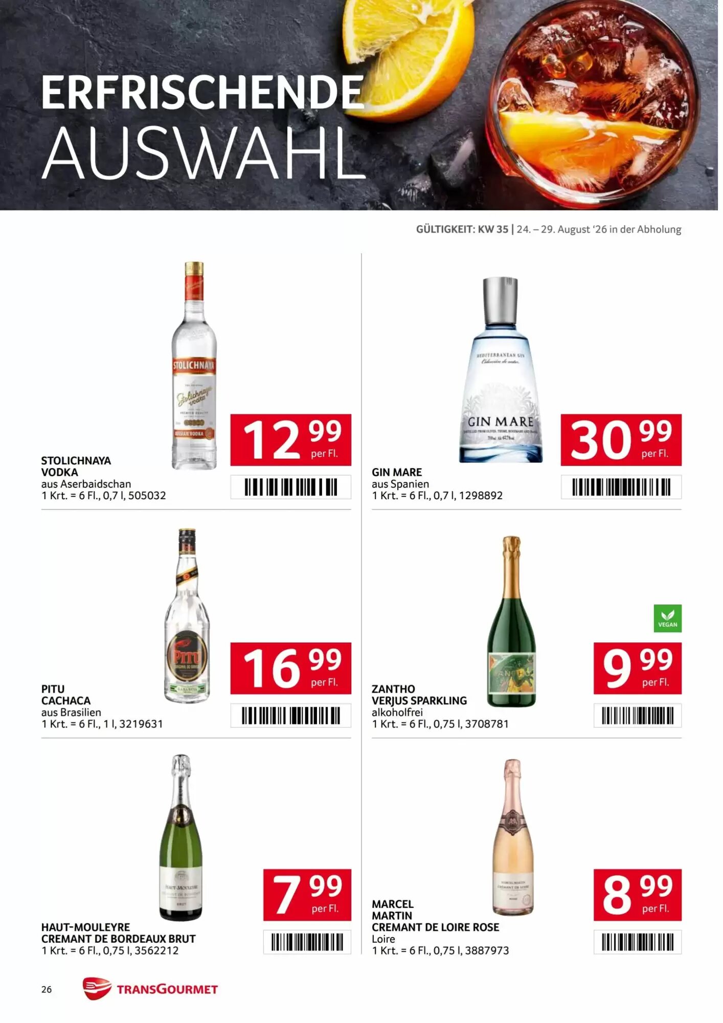 Transgourmet Flugblatt (ab 24.08.2026) - Angebote und Prospekt - Seite 26