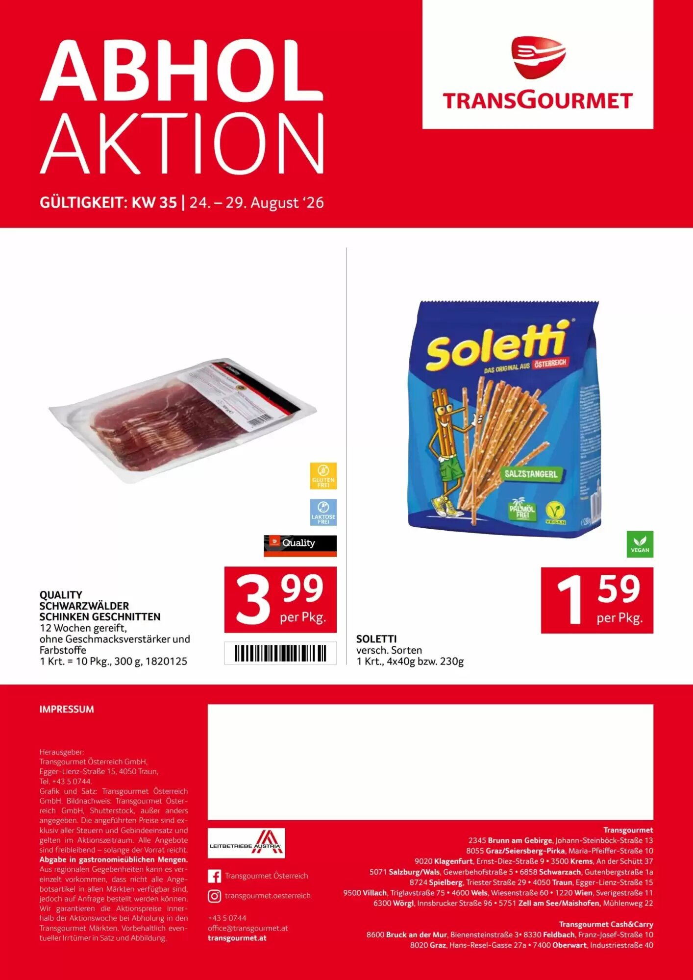 Transgourmet Flugblatt (ab 24.08.2026) - Angebote und Prospekt - Seite 28