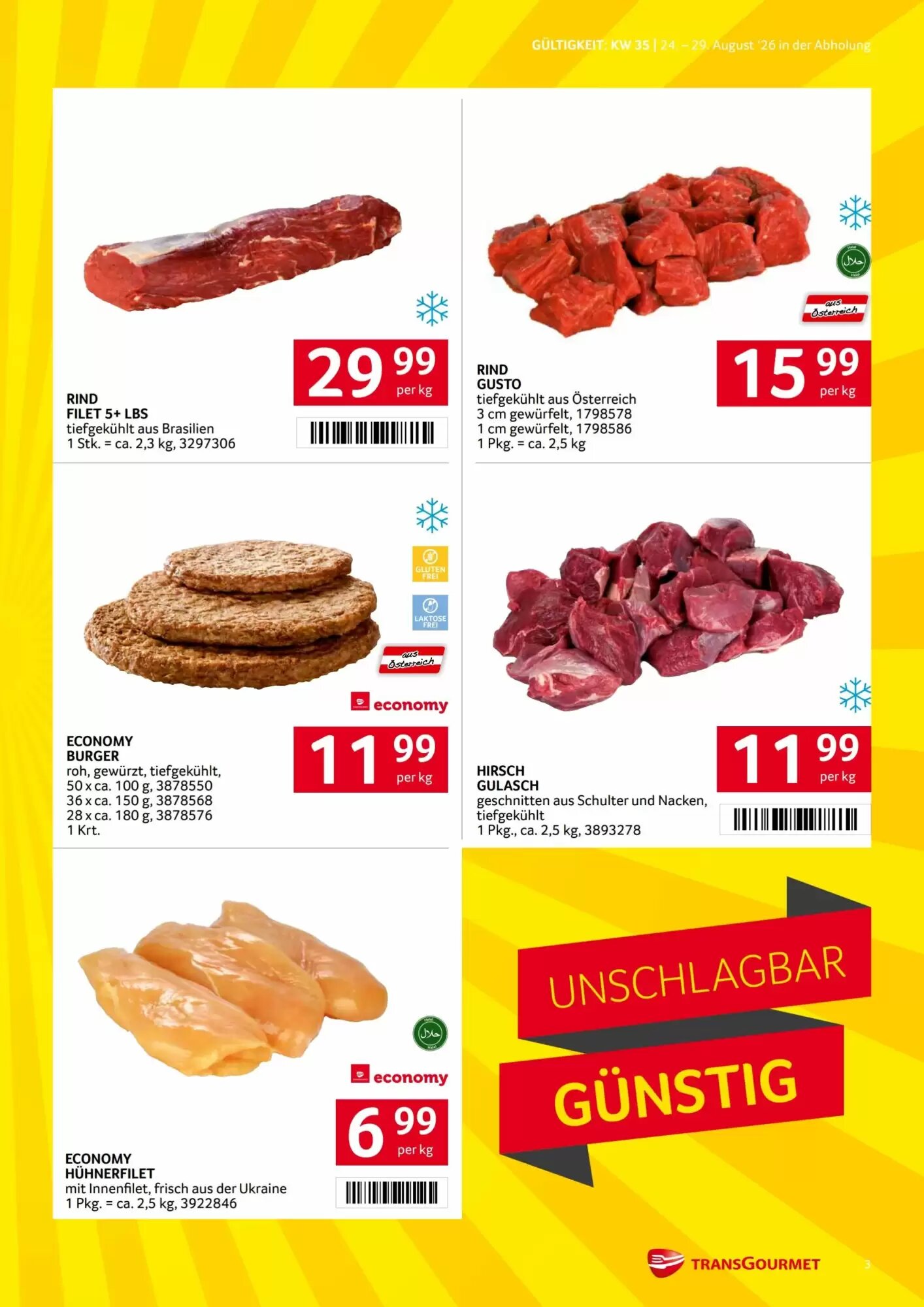 Transgourmet Flugblatt (ab 24.08.2026) - Angebote und Prospekt - Seite 3