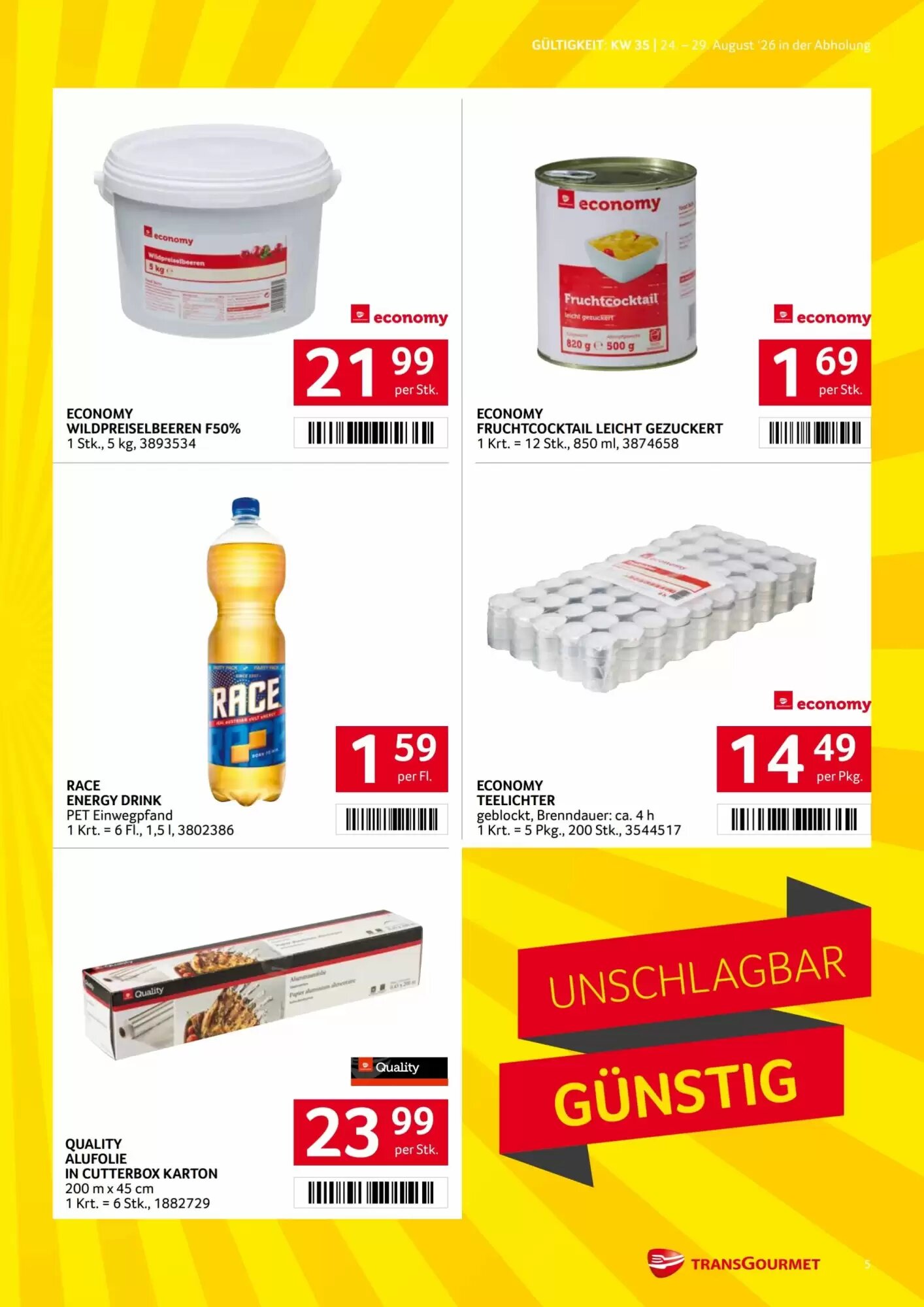 Transgourmet Flugblatt (ab 24.08.2026) - Angebote und Prospekt - Seite 5