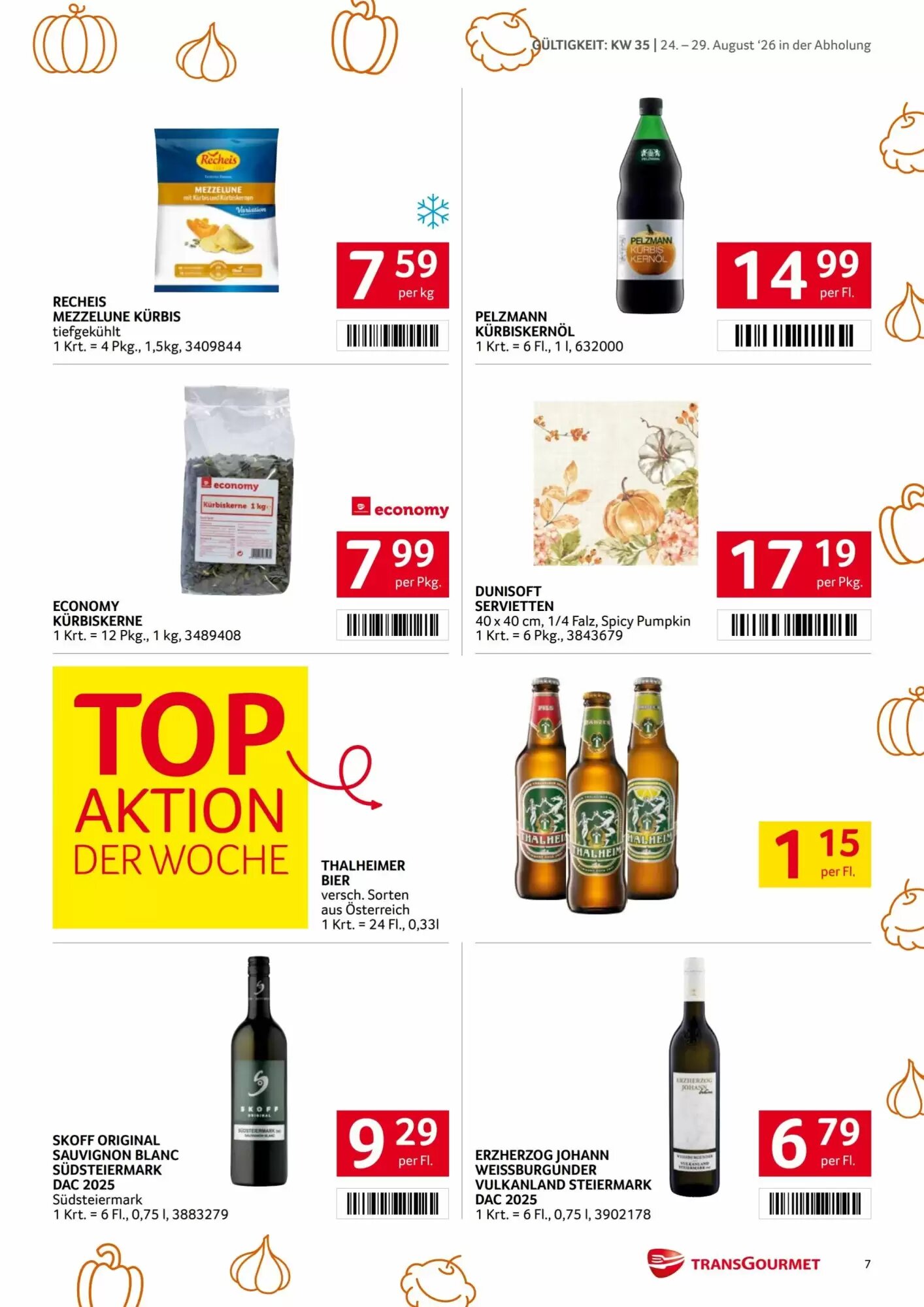 Transgourmet Flugblatt (ab 24.08.2026) - Angebote und Prospekt - Seite 7