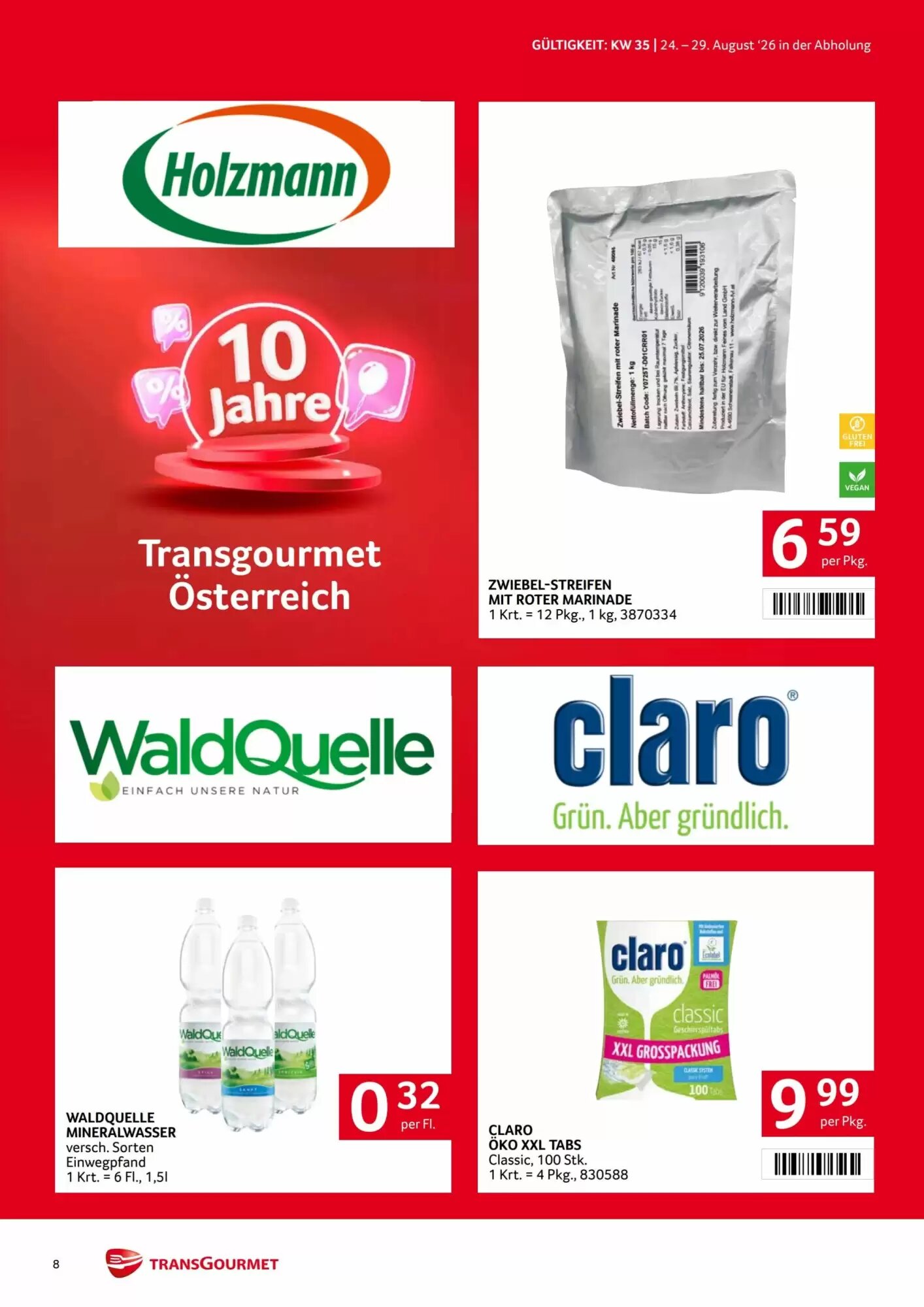 Transgourmet Flugblatt (ab 24.08.2026) - Angebote und Prospekt - Seite 8