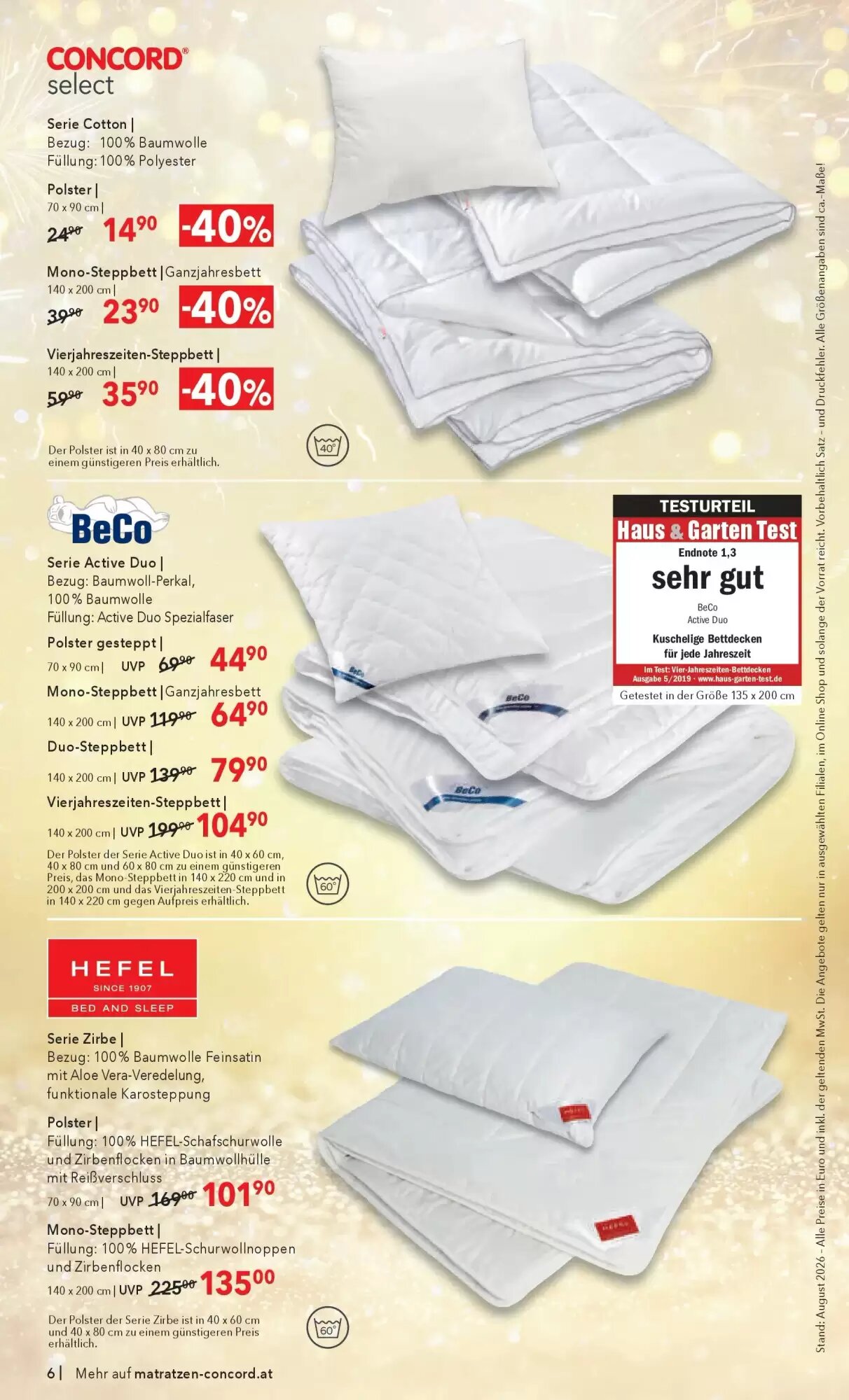 Matratzen Concord Flugblatt (ab 26.08.2026) - Angebote und Prospekt - Seite 6
