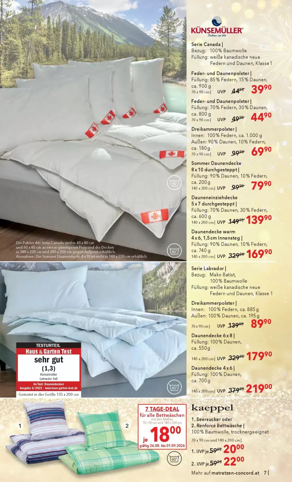 Matratzen Concord Flugblatt (ab 26.08.2026) - Angebote und Prospekt - Seite 7