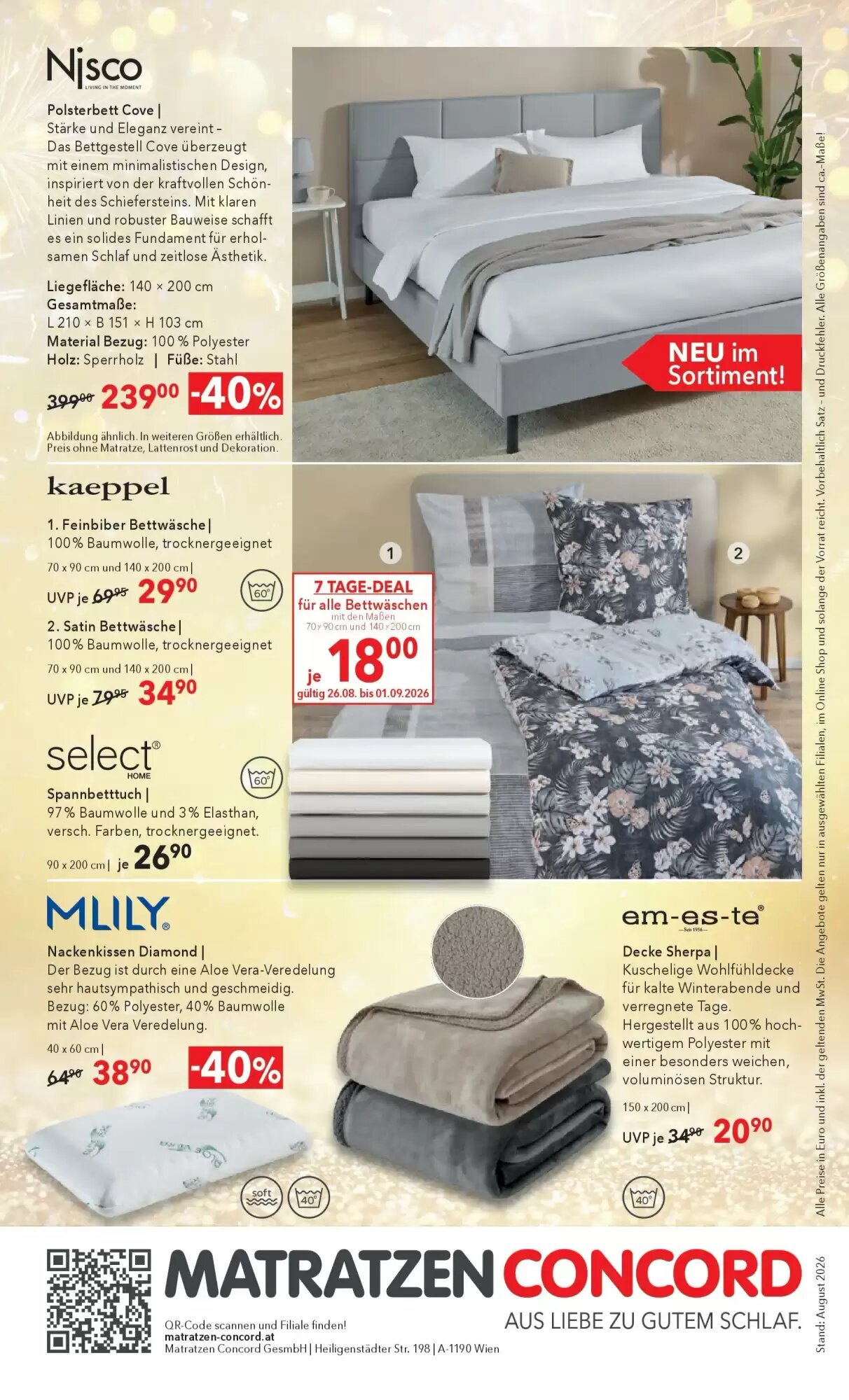 Matratzen Concord Flugblatt (ab 26.08.2026) - Angebote und Prospekt - Seite 8