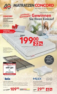 Matratzen Concord Flugblatt (ab 26.08.2026) - Angebote und Prospekt