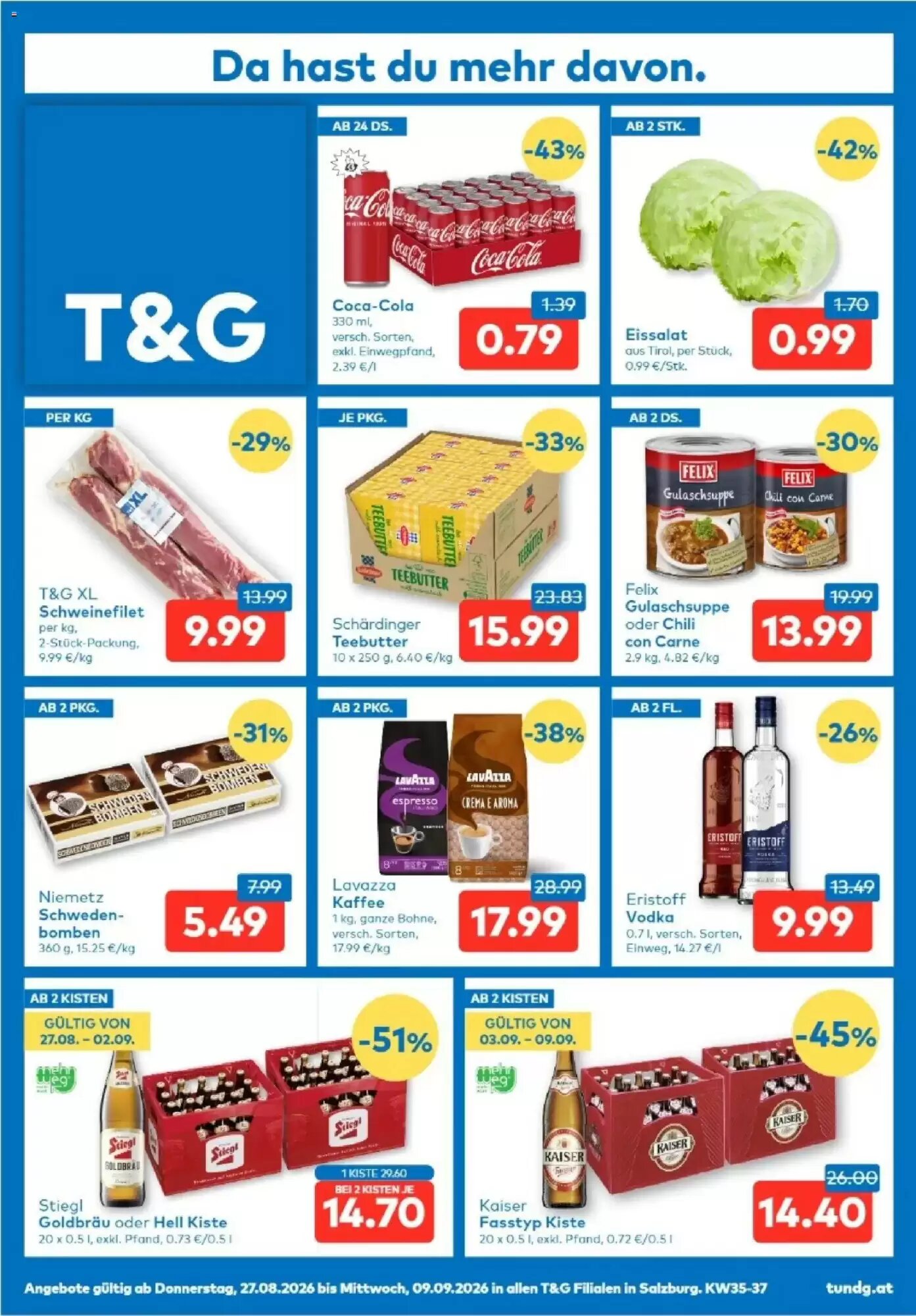 T&G Flugblatt (ab 27.08.2026) - Angebote und Prospekt - Seite 1