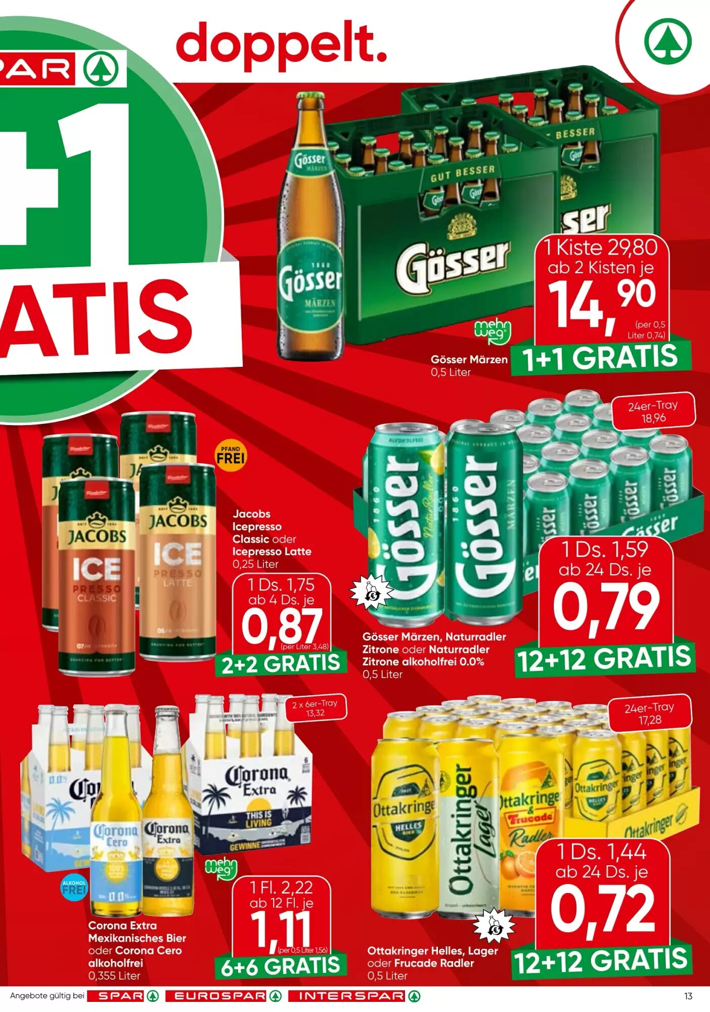 Spar Flugblatt (ab 27.08.2026) - Angebote und Prospekt - Seite 13