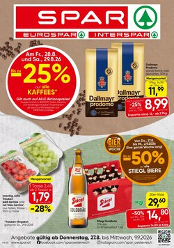 Spar Flugblatt (ab 27.08.2026) - Angebote und Prospekt