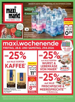 Maximarkt Flugblatt (ab 27.08.2026) - Angebote und Prospekt