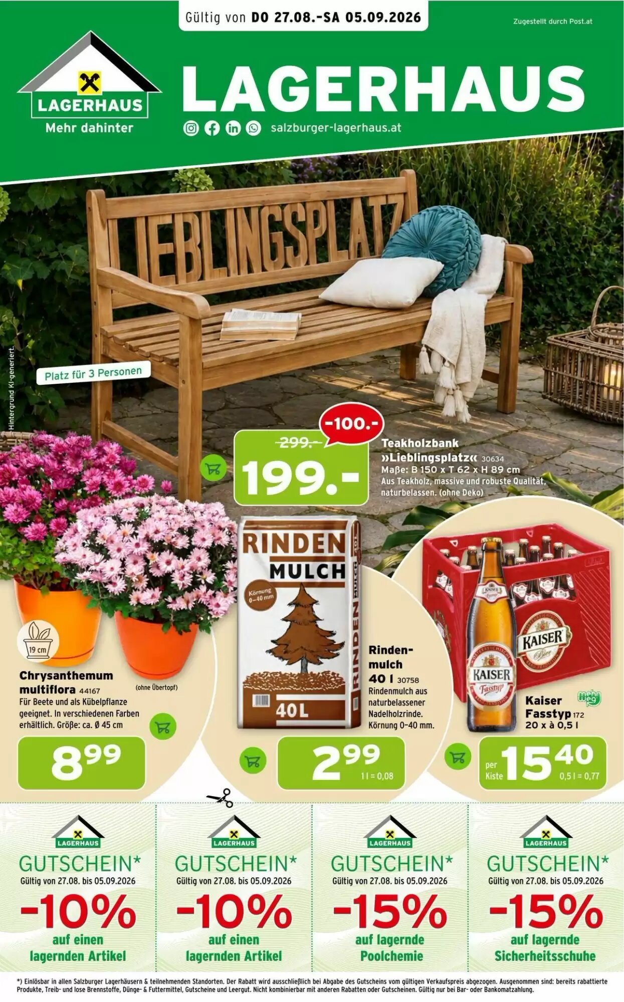 Salzburger Lagerhaus Flugblatt (ab 27.08.2026) - Angebote und Prospekt - Seite 1