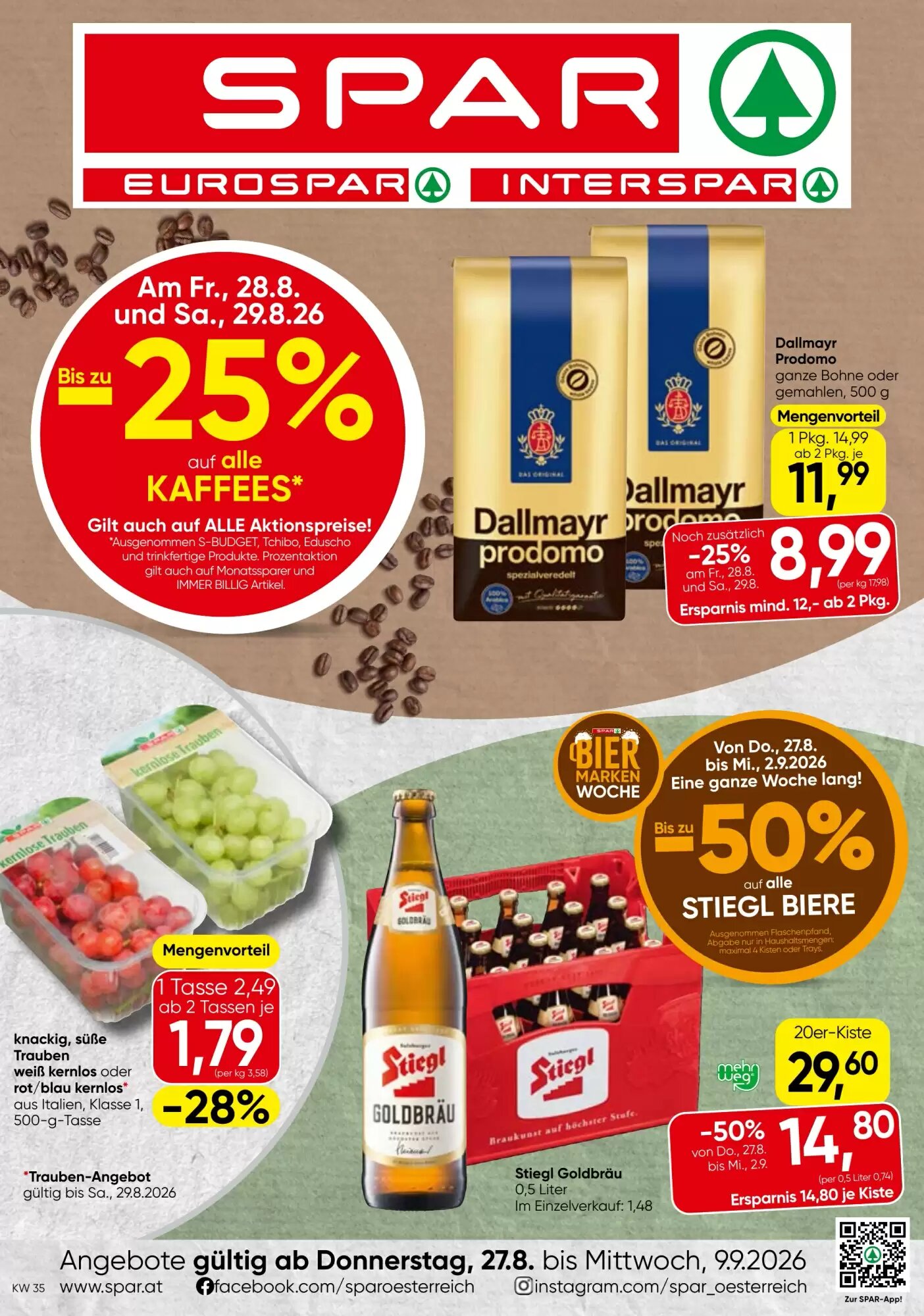 Strasser Markt Flugblatt (ab 27.08.2026) - Angebote und Prospekt - Seite 1