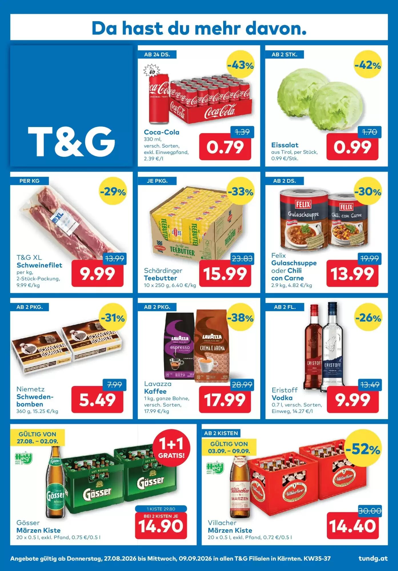 T&G Flugblatt (ab 27.08.2026) - Angebote und Prospekt - Seite 1