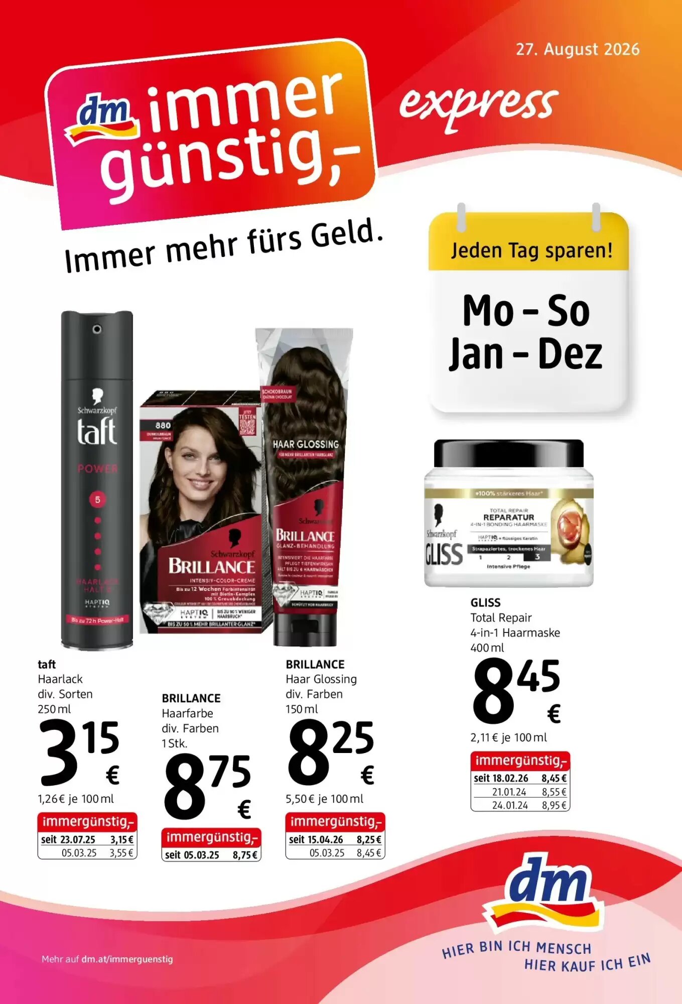 dm Flugblatt (ab 27.08.2026) - Angebote und Prospekt - Seite 1