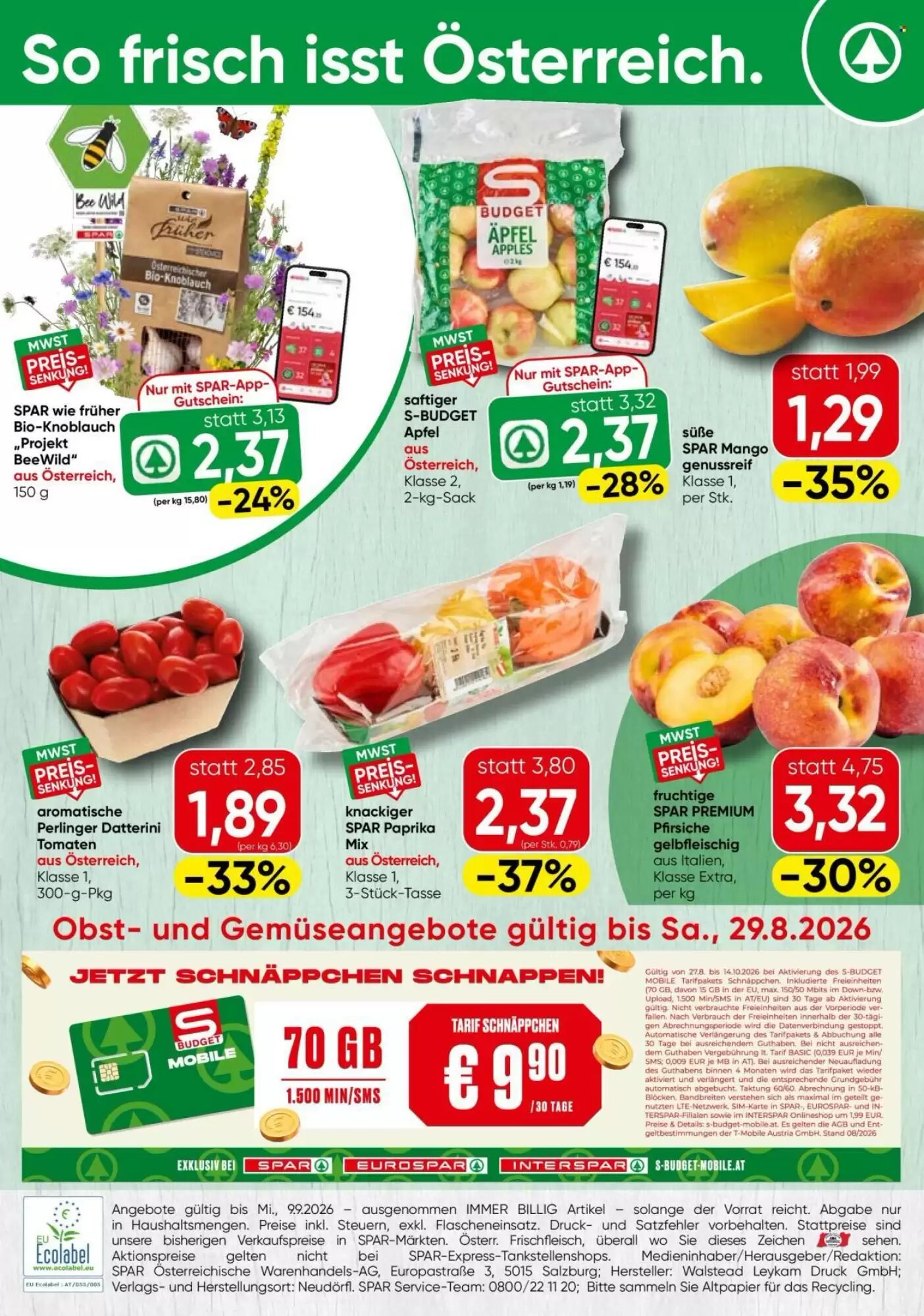 Eurospar Flugblatt (ab 27.08.2026) - Angebote und Prospekt - Seite 20