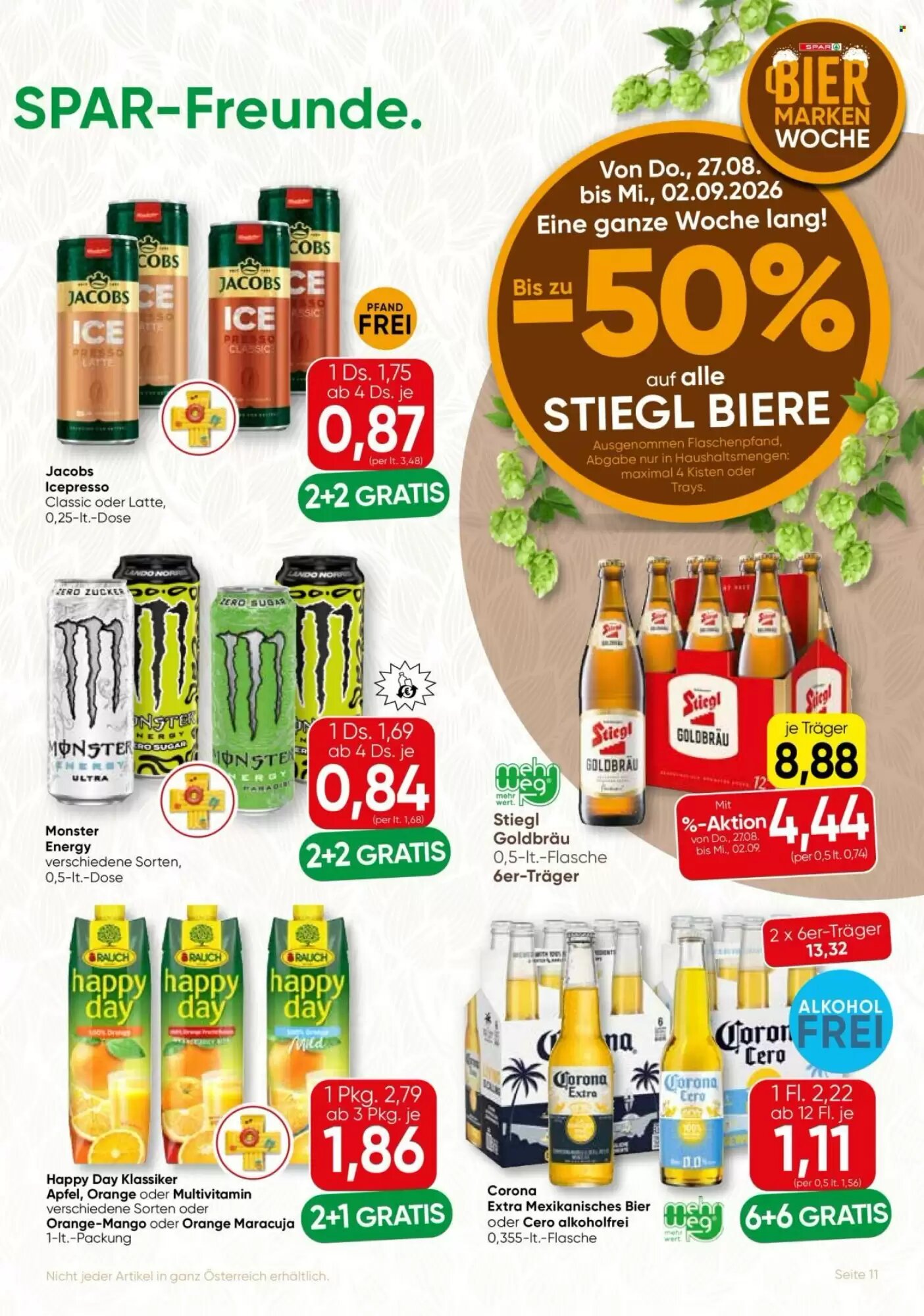 Spar Flugblatt (ab 27.08.2026) - Angebote und Prospekt - Seite 11