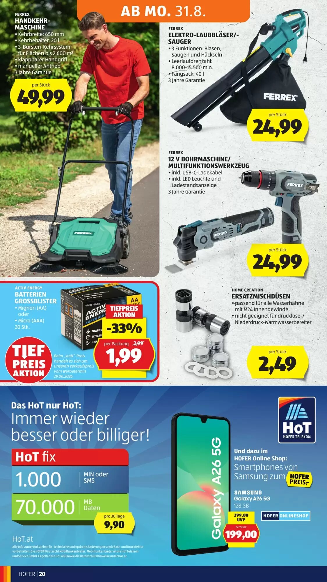 Hofer Flugblatt (ab 28.08.2026) - Angebote und Prospekt - Seite 32