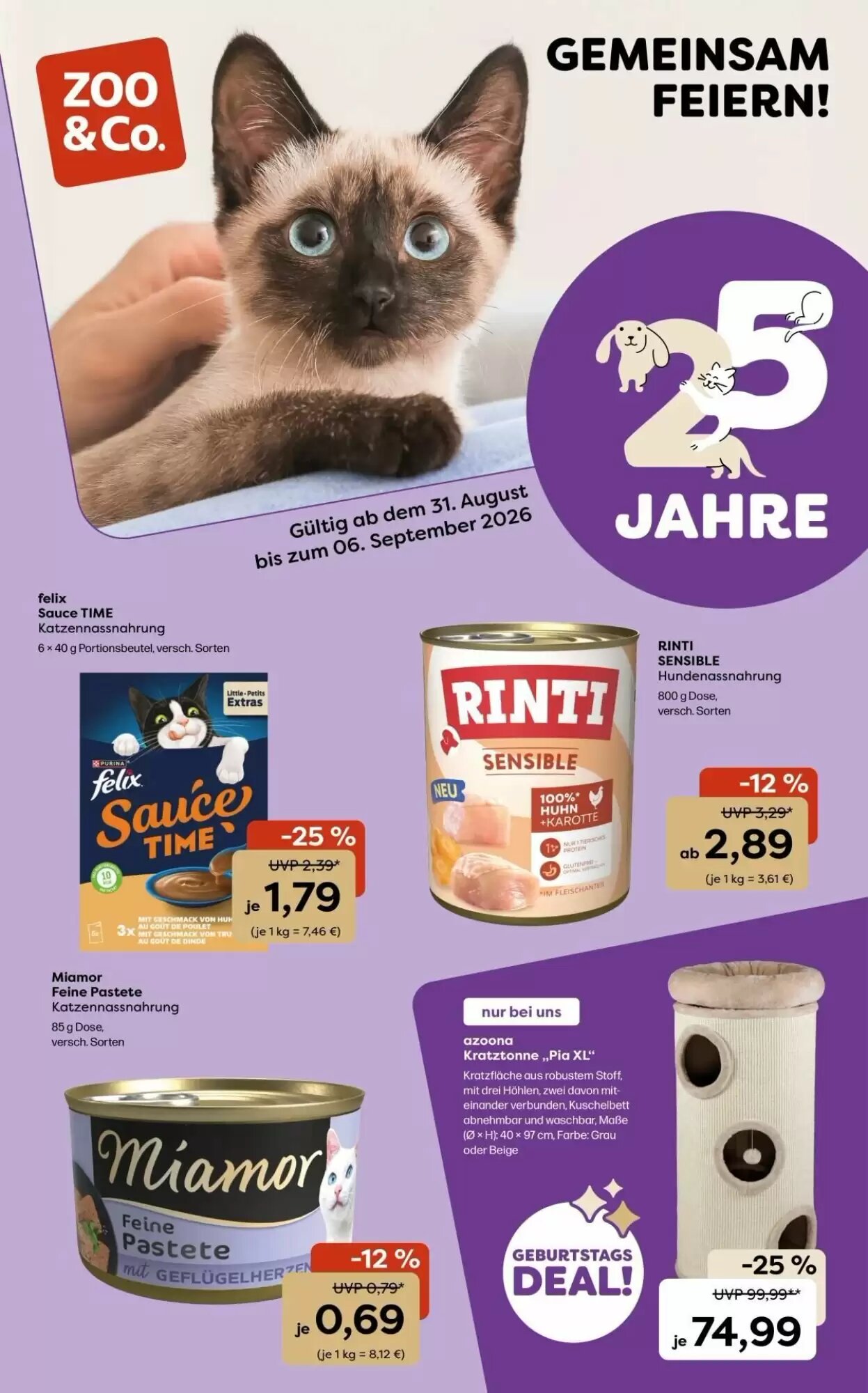 ZOO & Co Flugblatt (ab 31.08.2026) - Angebote und Prospekt - Seite 1