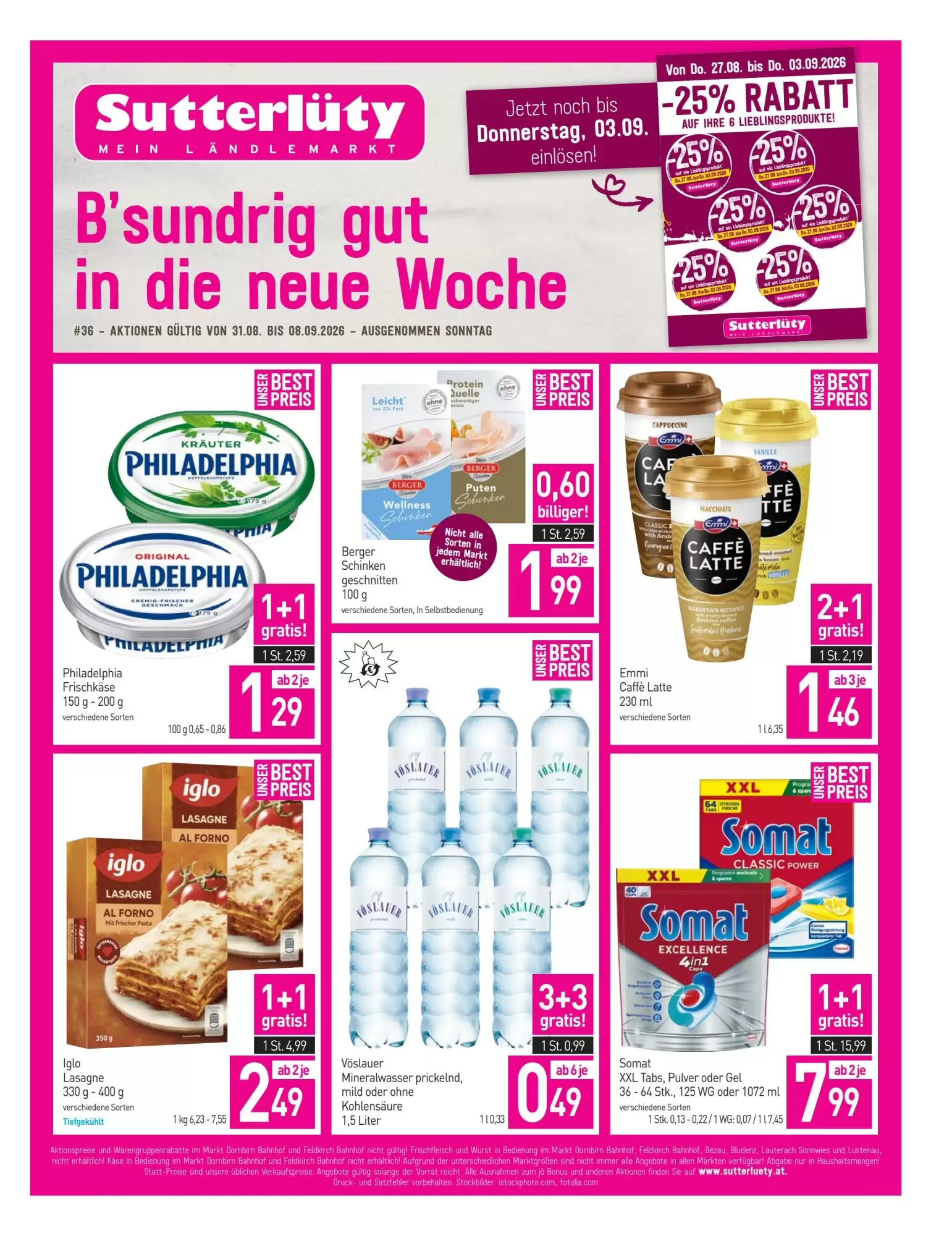 Sutterlüty Flugblatt (ab 31.08.2026) - Angebote und Prospekt - Seite 1