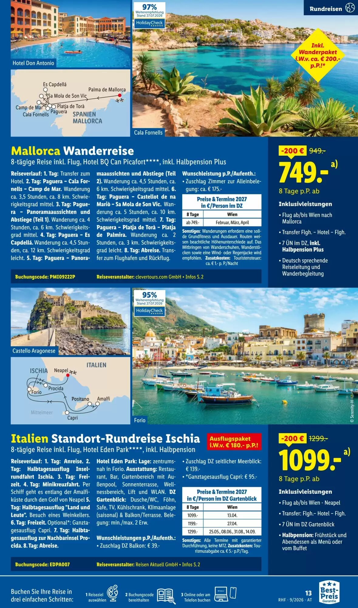 Lidl Reisen Flugblatt (ab 31.08.2026) - Angebote und Prospekt - Seite 13