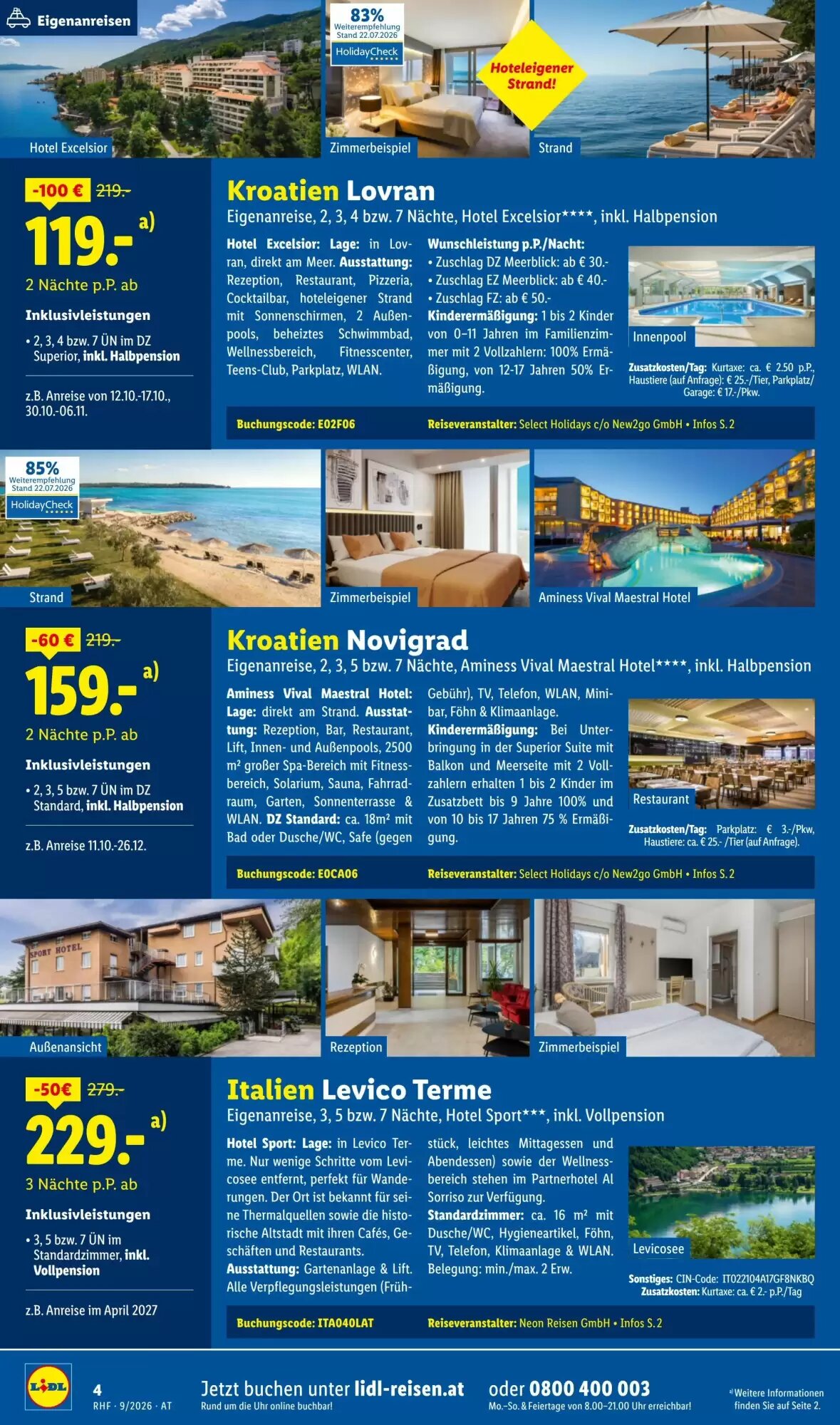 Lidl Reisen Flugblatt (ab 31.08.2026) - Angebote und Prospekt - Seite 4