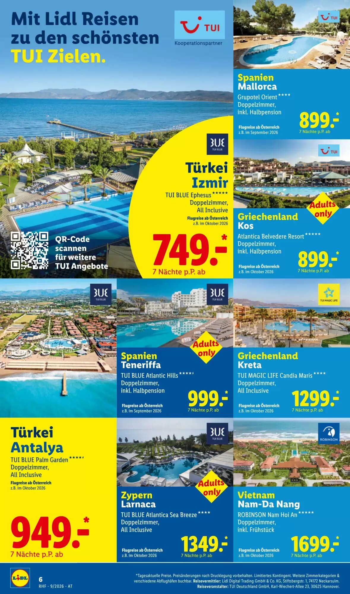 Lidl Reisen Flugblatt (ab 31.08.2026) - Angebote und Prospekt - Seite 6