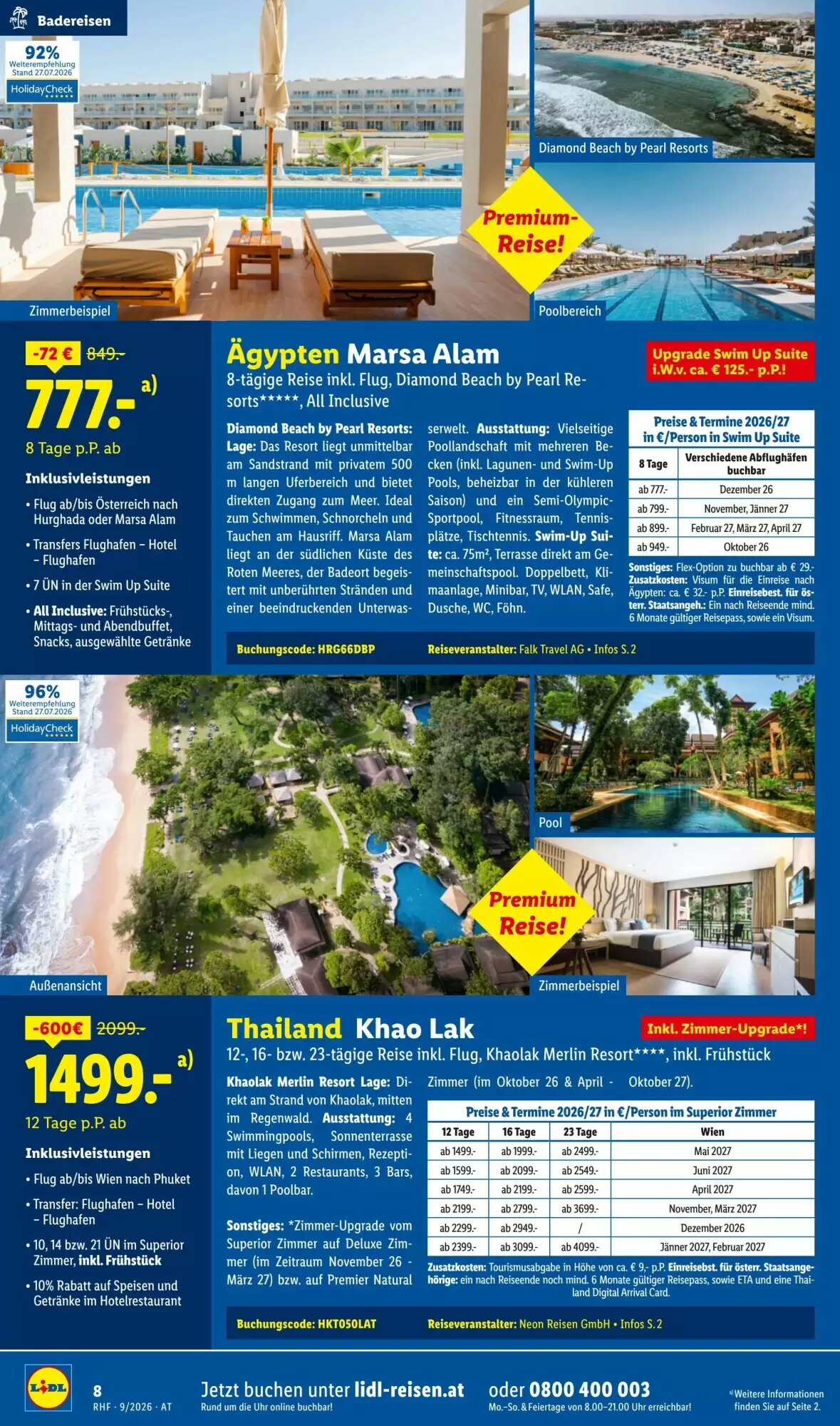 Lidl Reisen Flugblatt (ab 31.08.2026) - Angebote und Prospekt - Seite 8