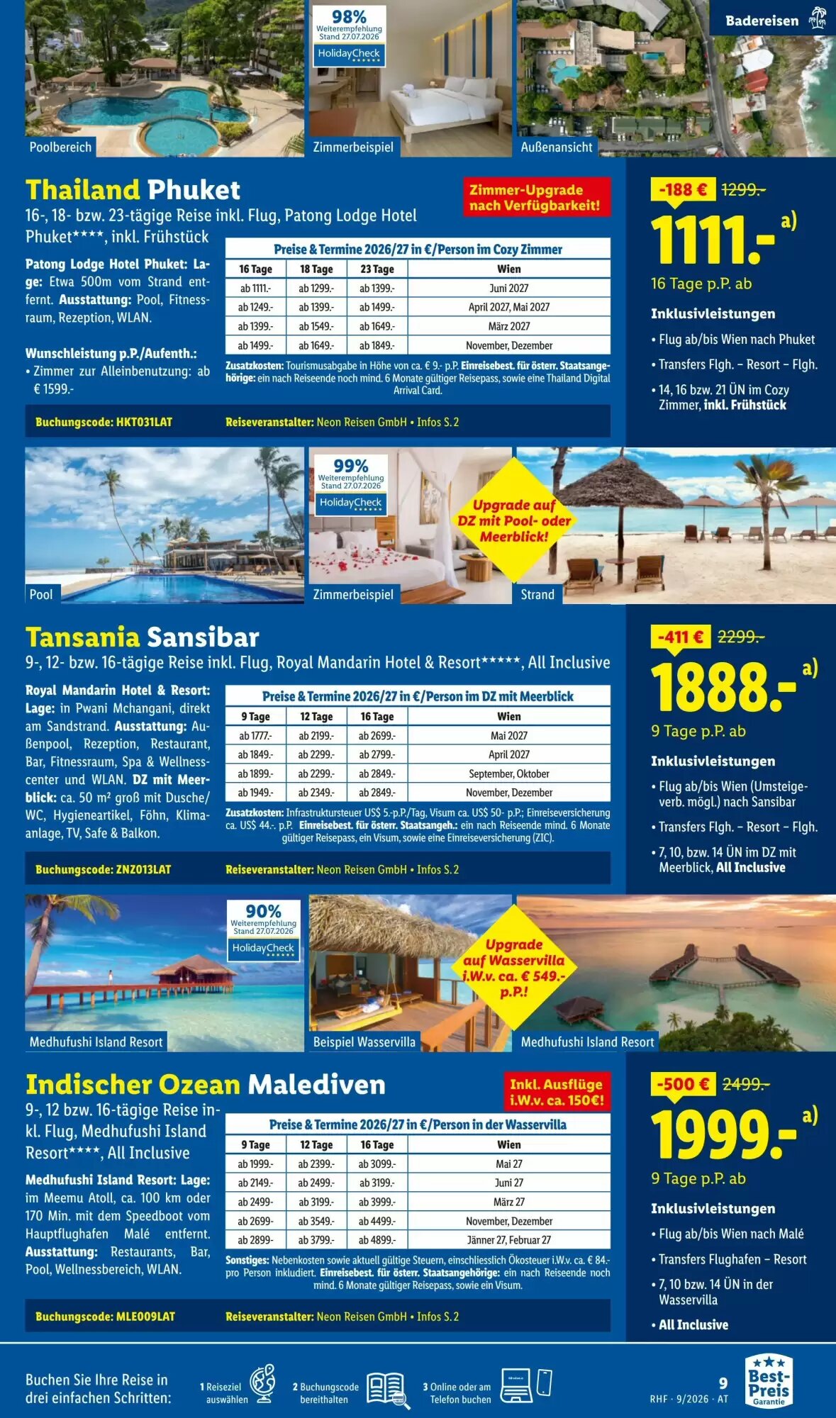 Lidl Reisen Flugblatt (ab 31.08.2026) - Angebote und Prospekt - Seite 9