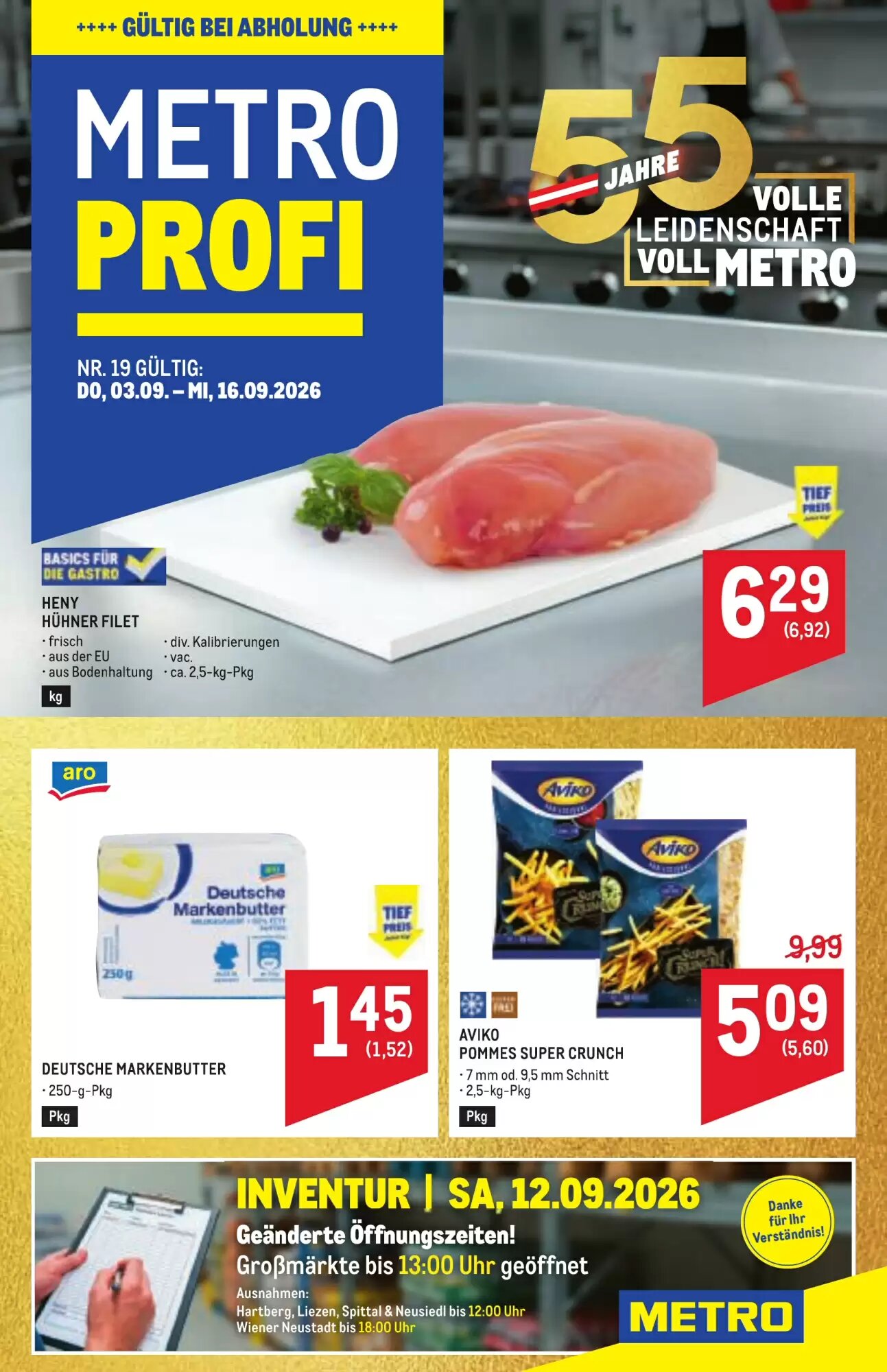 Metro Flugblatt (ab 03.09.2026) - Angebote und Prospekt - Seite 1
