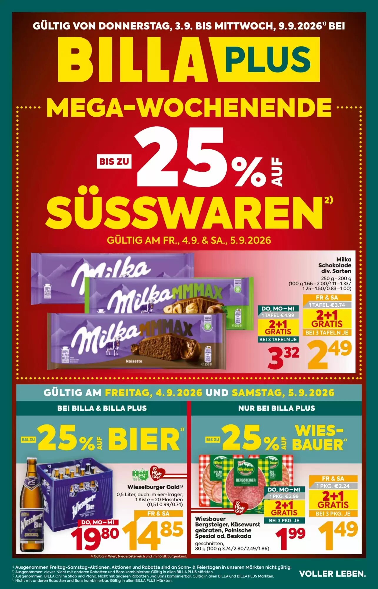 Billa Flugblatt (ab 03.09.2026) - Angebote und Prospekt - Seite 1