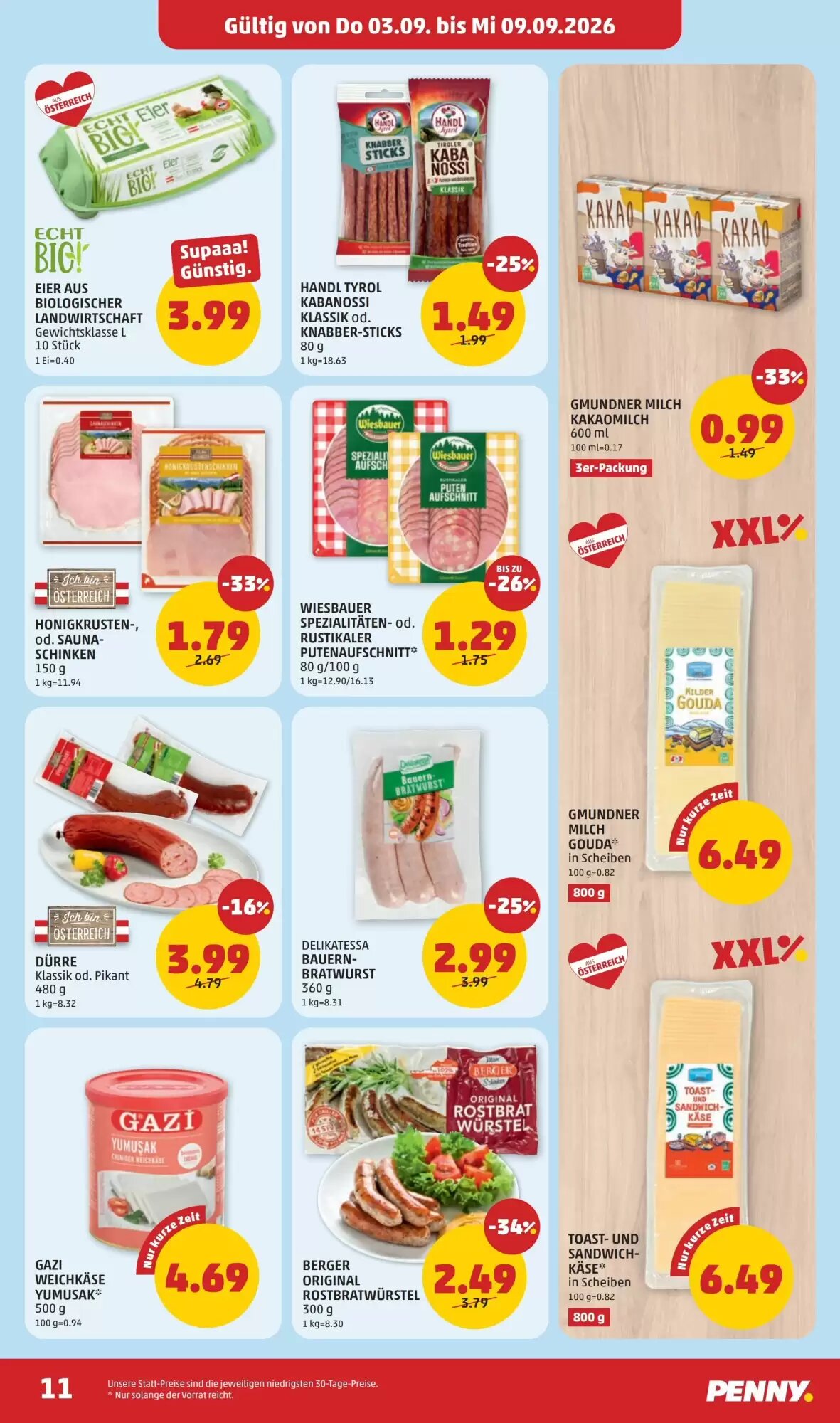 PENNY Flugblatt (ab 03.09.2026) - Angebote und Prospekt - Seite 11