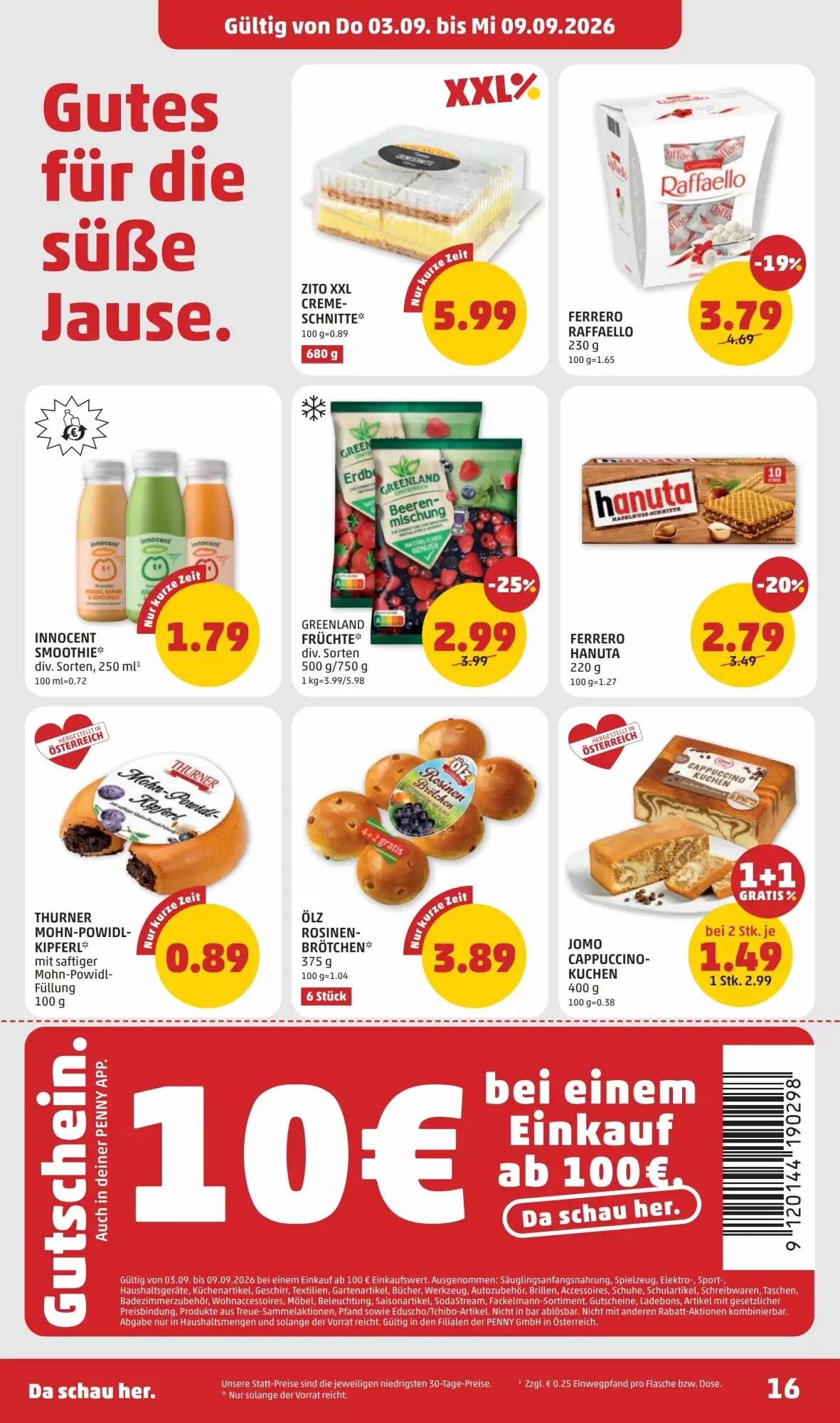PENNY Flugblatt (ab 03.09.2026) - Angebote und Prospekt - Seite 16