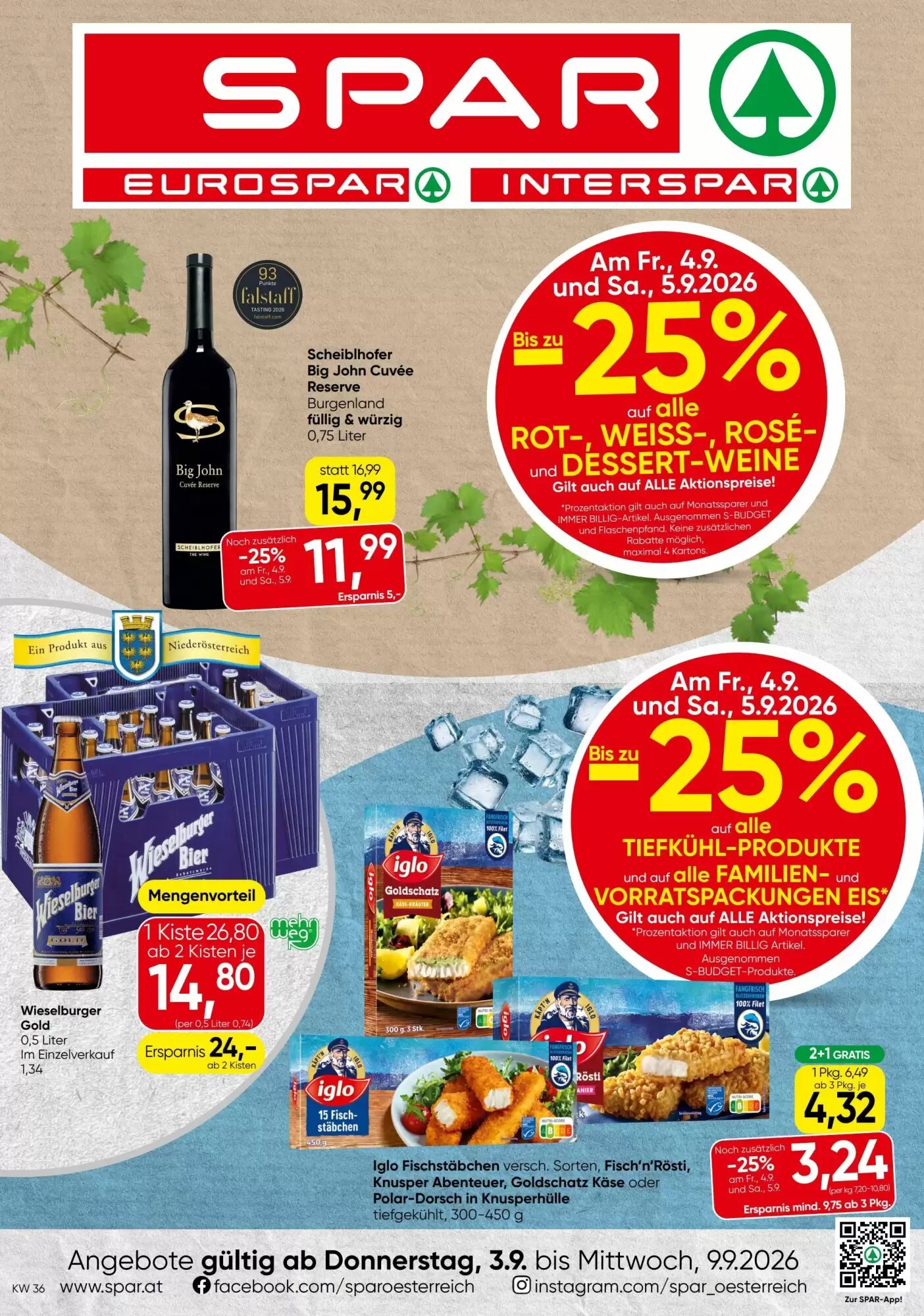 Spar Flugblatt (ab 03.09.2026) - Angebote und Prospekt - Seite 1