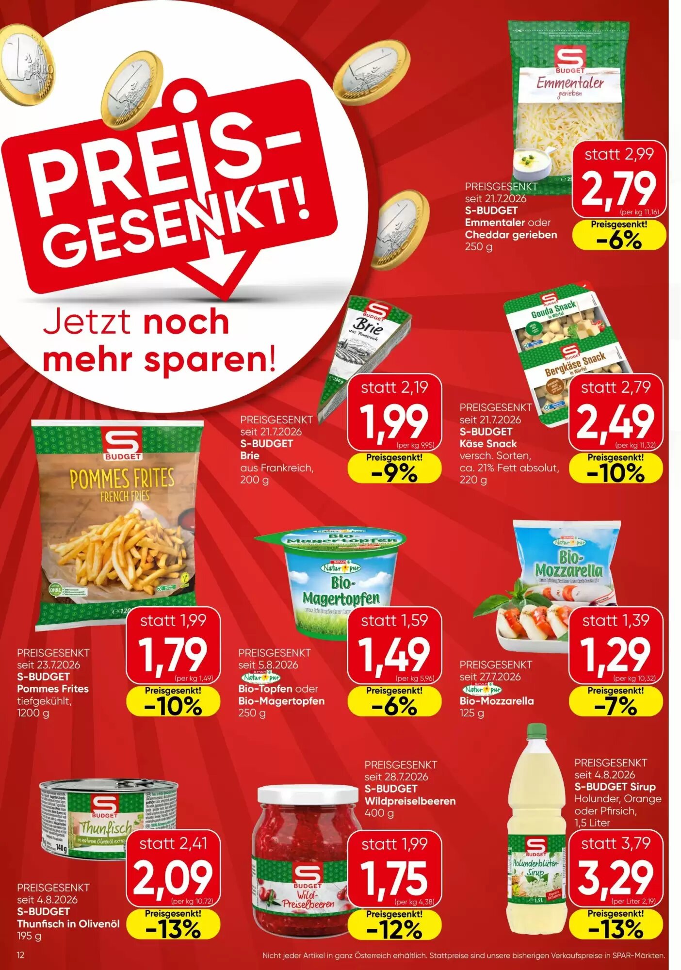 Spar Flugblatt (ab 03.09.2026) - Angebote und Prospekt - Seite 12