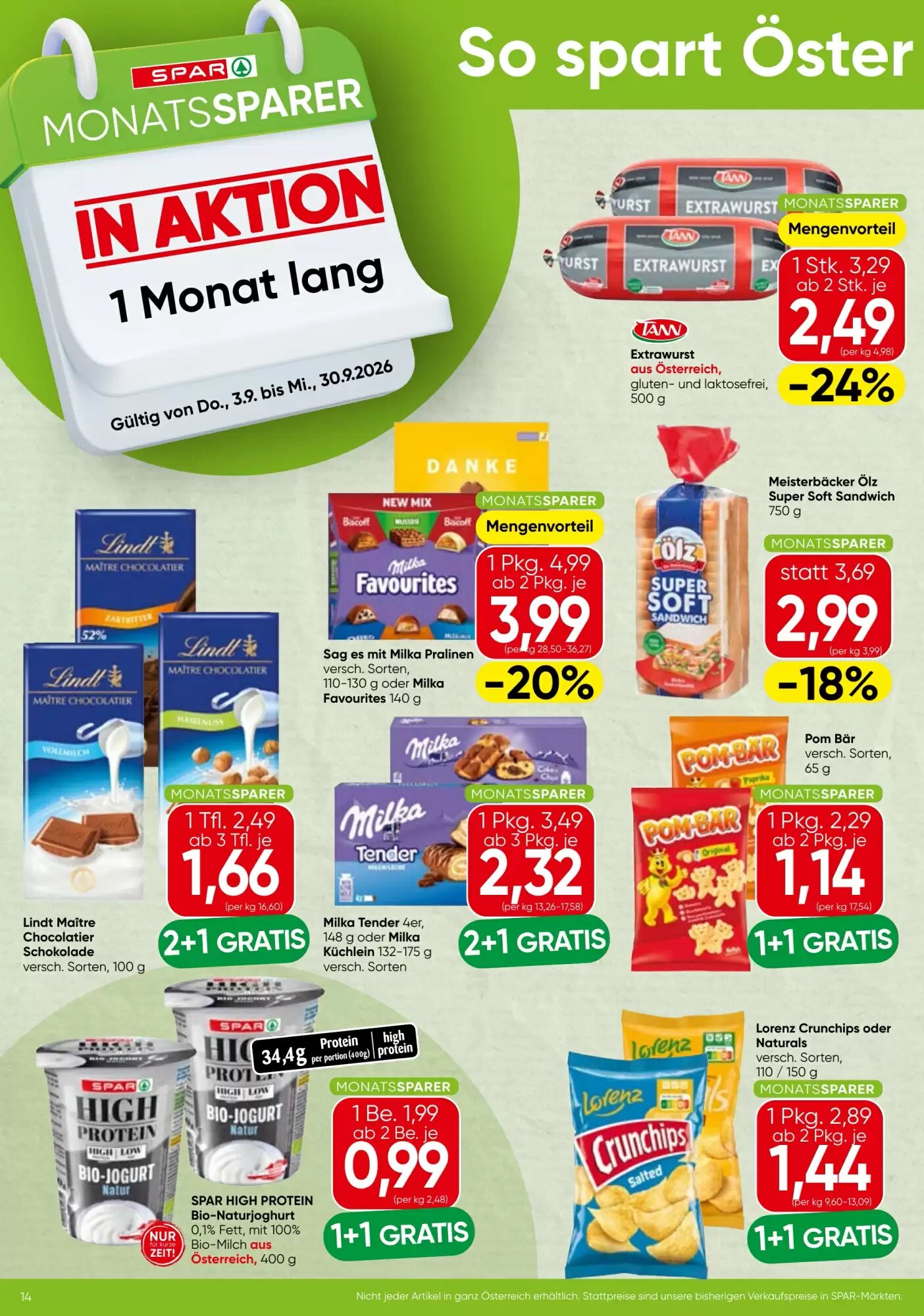 Spar Flugblatt (ab 03.09.2026) - Angebote und Prospekt - Seite 2