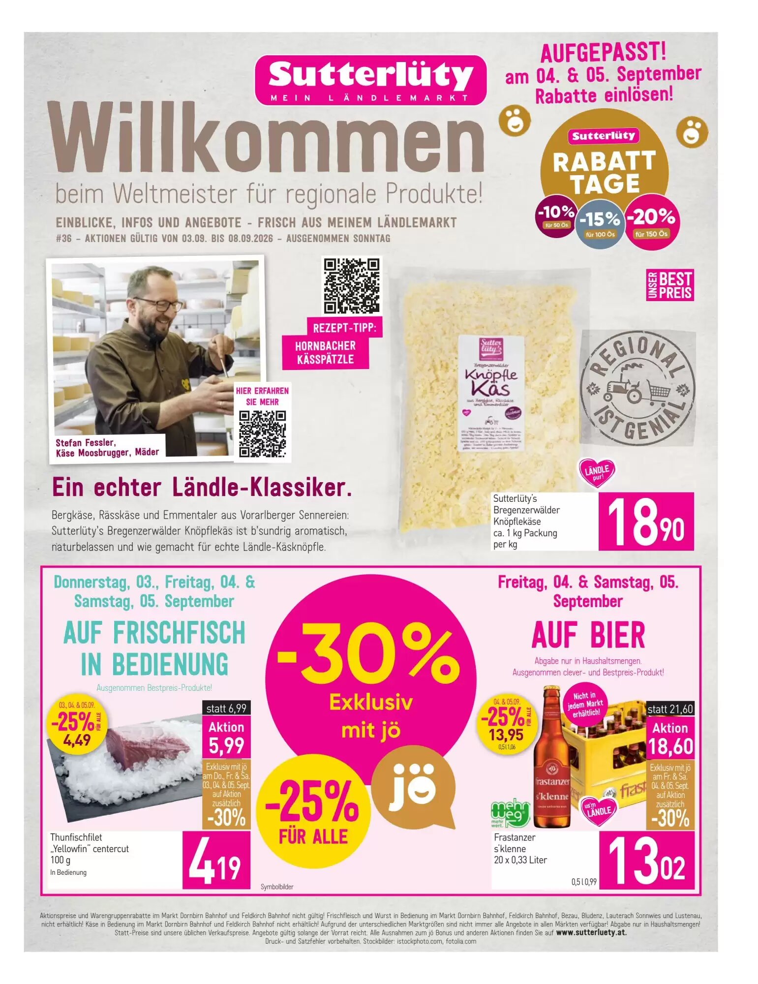 Sutterlüty Flugblatt (ab 03.09.2026) - Angebote und Prospekt - Seite 1
