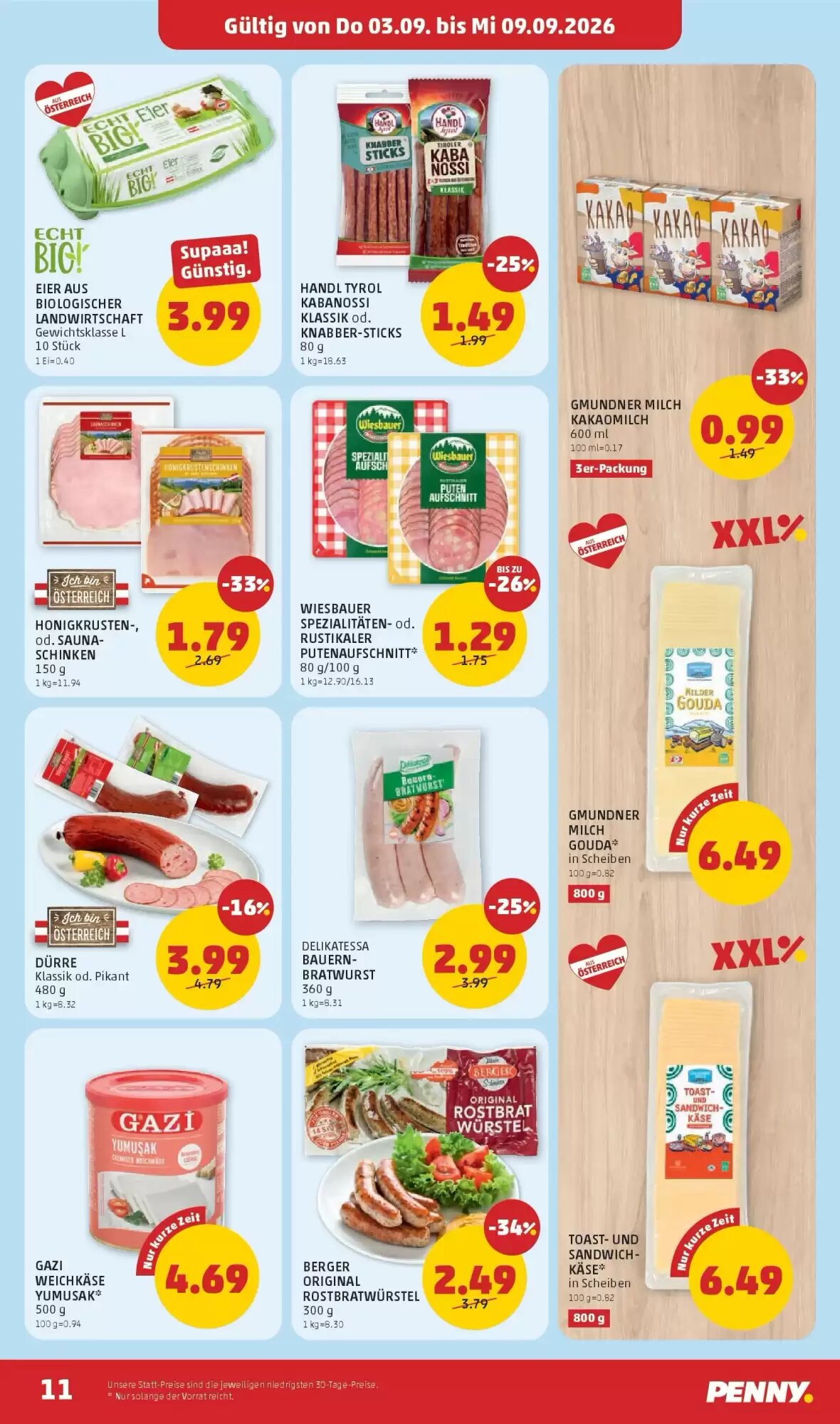 PENNY Flugblatt (ab 03.09.2026) - Angebote und Prospekt - Seite 11