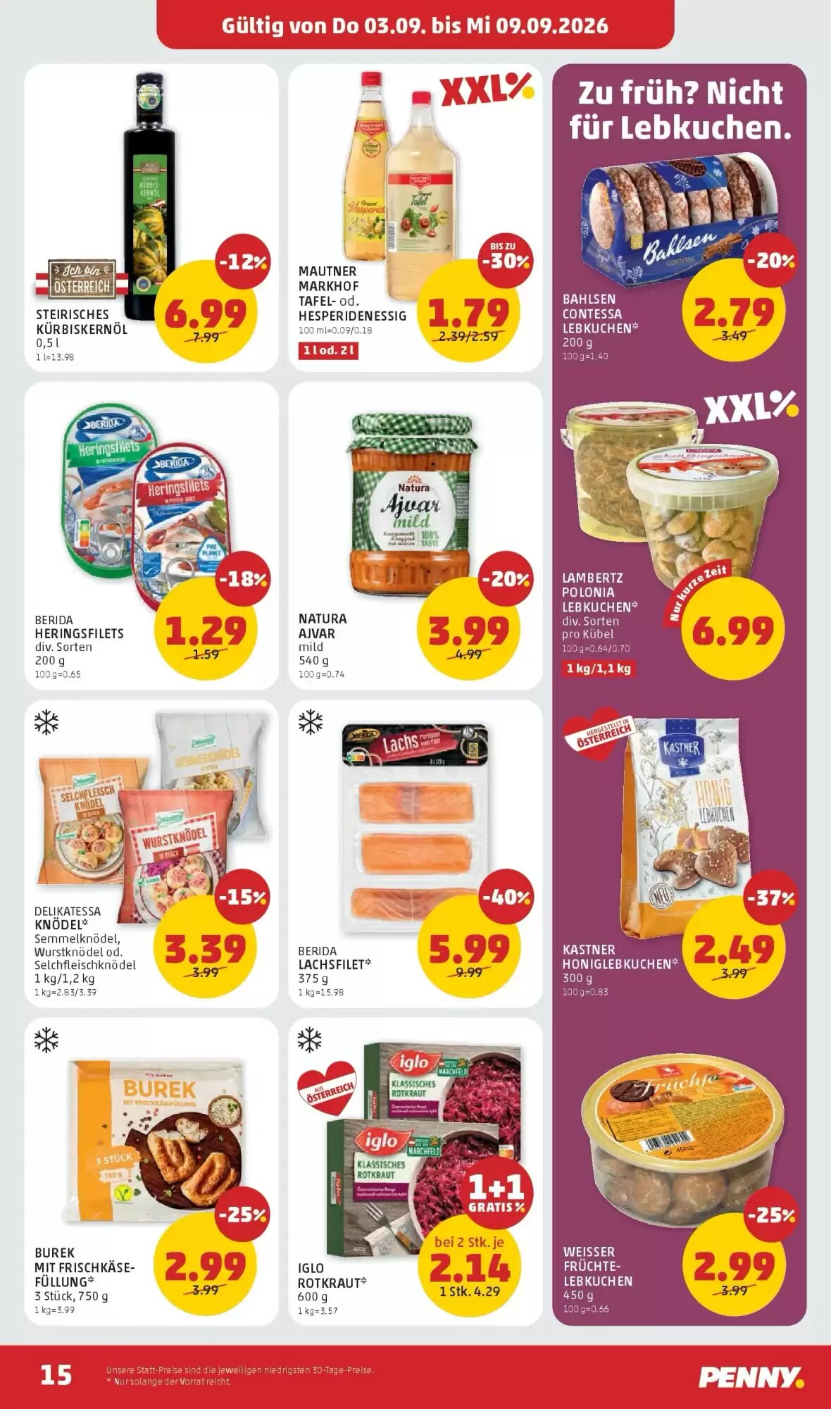 PENNY Flugblatt (ab 03.09.2026) - Angebote und Prospekt - Seite 15