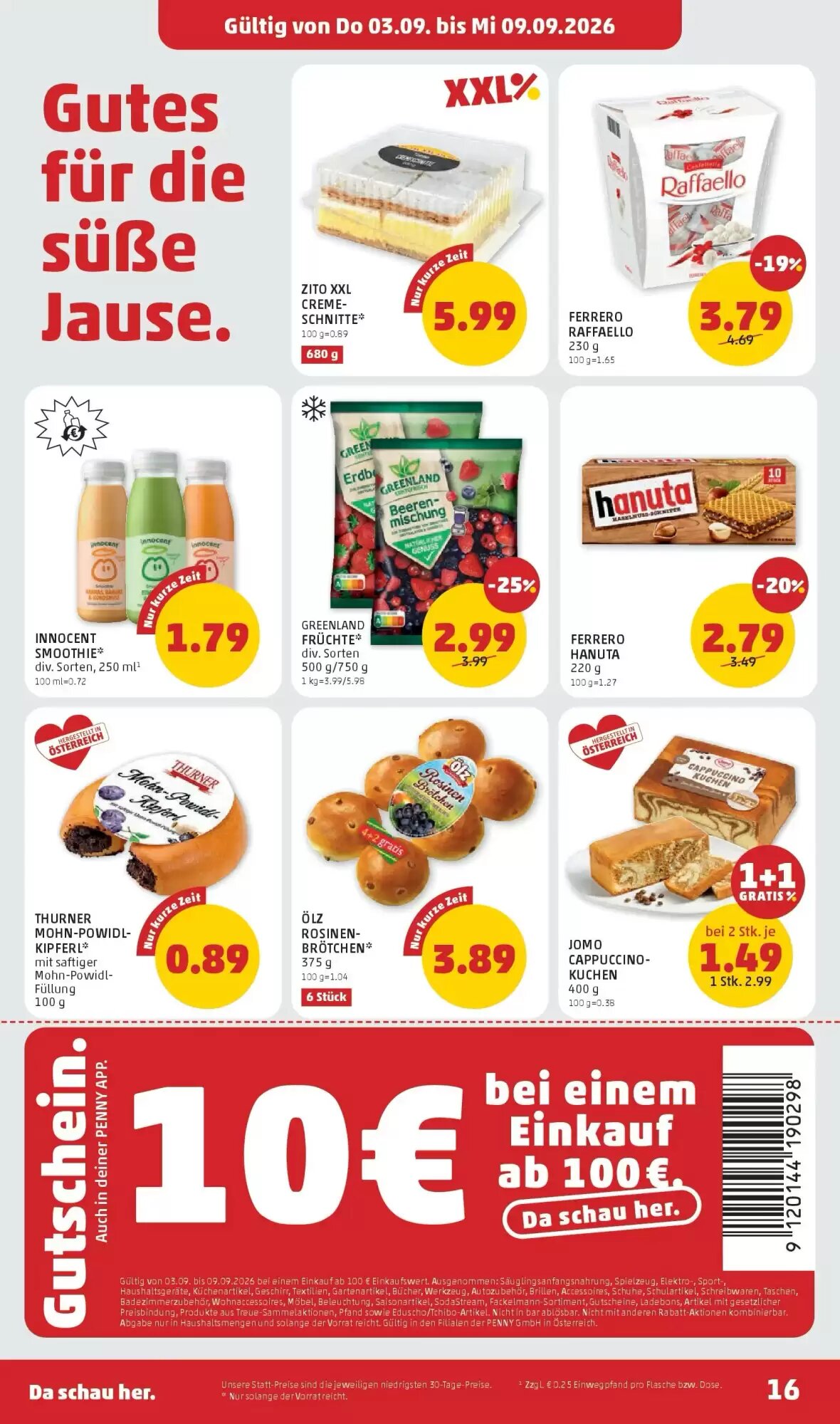PENNY Flugblatt (ab 03.09.2026) - Angebote und Prospekt - Seite 16