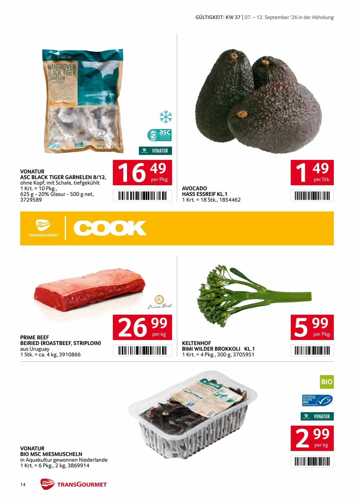 Transgourmet Flugblatt (ab 07.09.2026) - Angebote und Prospekt - Seite 14