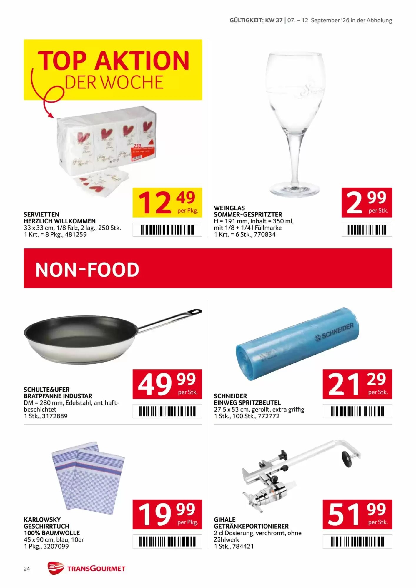 Transgourmet Flugblatt (ab 07.09.2026) - Angebote und Prospekt - Seite 24